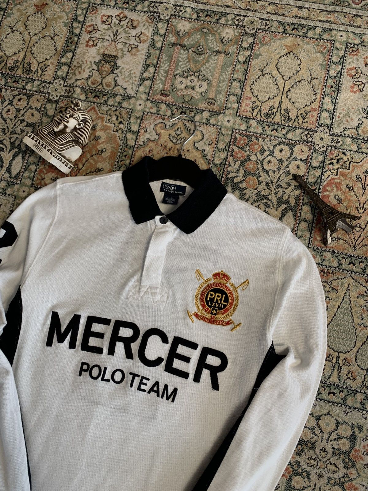 Polo Ralph Lauren × Ralph Lauren × Vintage Vintage Polo Ralph Lauren Mercer polo Rugby Long sleeve Size US S / EU 44-46 / 1 - 2 Thumbnail