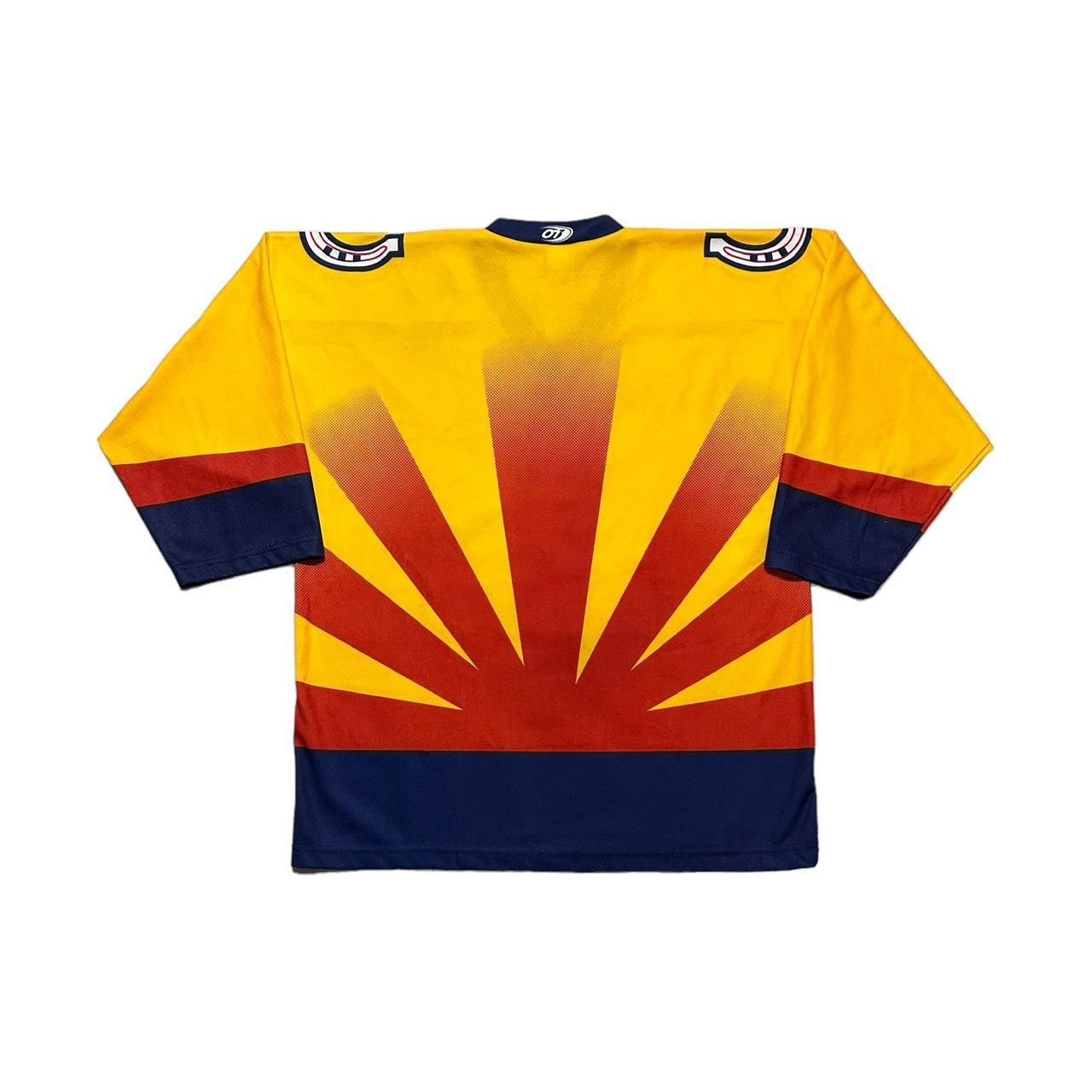 Ccm × NHL × Vintage Vintage Phoenix Mustangs Arizona Flag Hockey Jersey Size US XL / EU 56 / 4 - 2 Thumbnail