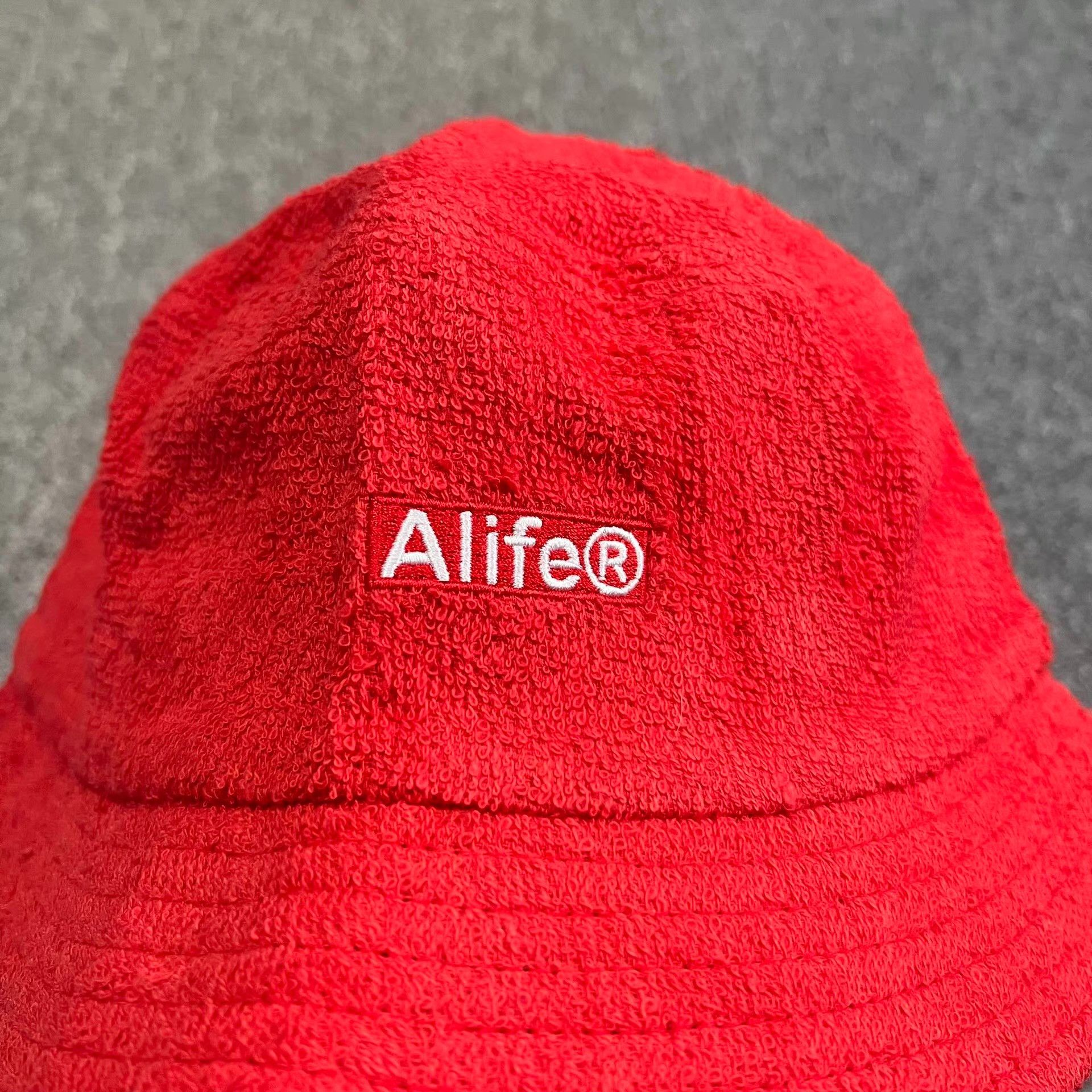 Alife Alife® Teddy Towel Short Plush Embroidered Bucket Hat Q7 Size ONE SIZE - 7 Thumbnail