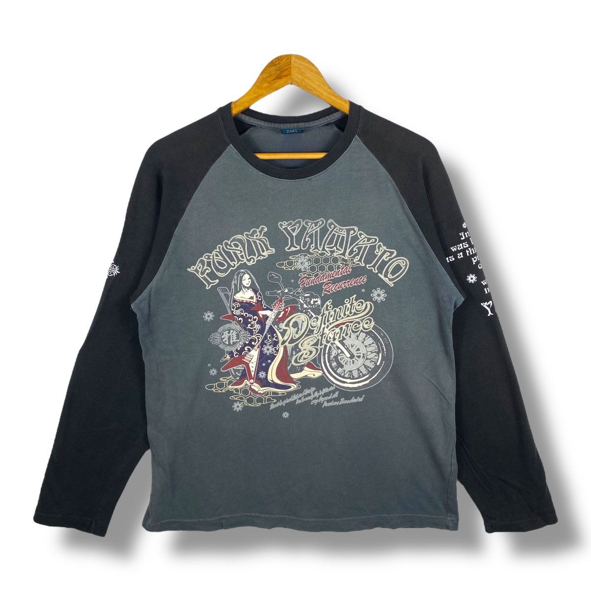 Japanese Brand Japanese Brand FUNK YAMATO Geisha Definite Stance LS Tee Size US L / EU 52-54 / 3 - 1 Thumbnail