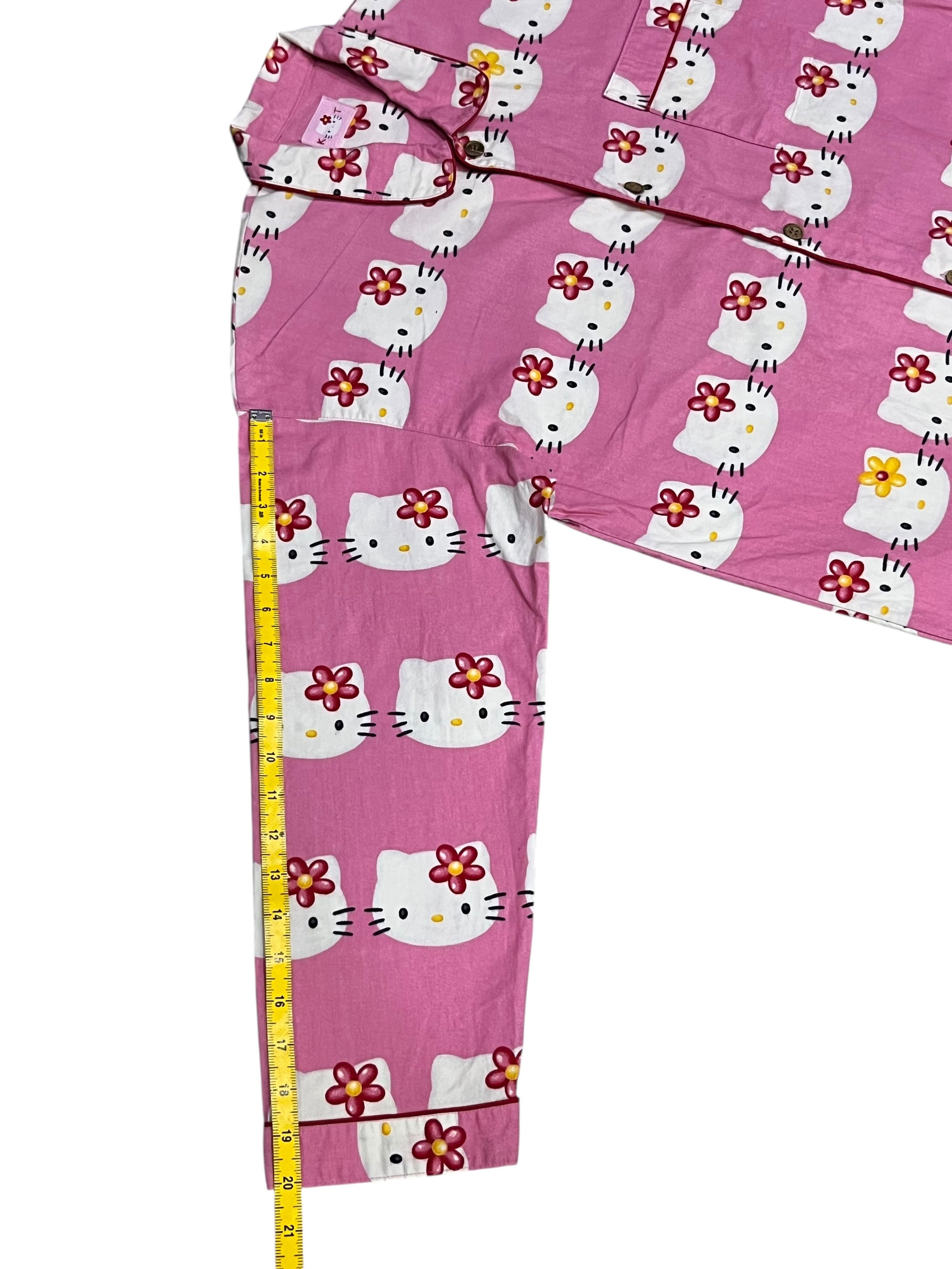 Cartoon Network Hype🔥Vtg 80s Hello Kitty Japan Full Print Pajama Shirt M Size US M / EU 48-50 / 2 - 10 Thumbnail