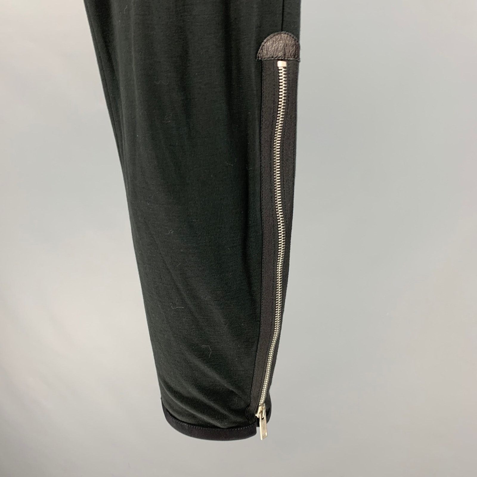 Alexander McQueen ALEXANDER MCQUEEN Black Cotton Cashmere Zip Fly Dress Pants Size US 32 / EU 48 - 2 Thumbnail