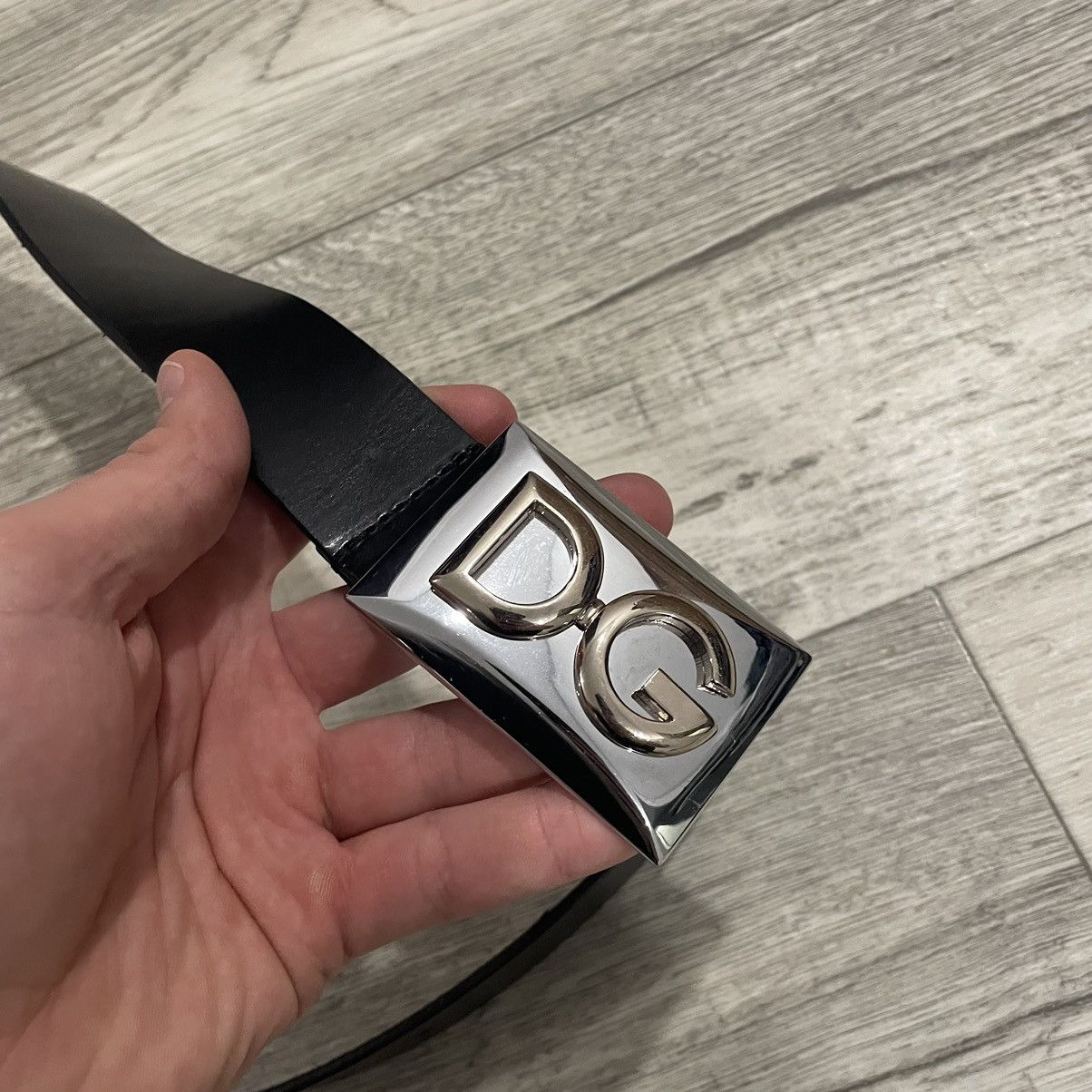 Dolce & Gabbana 💯 DOLCE & GABBANA Belt leather black chrome cyber gaultier Size ONE SIZE - 2 Thumbnail