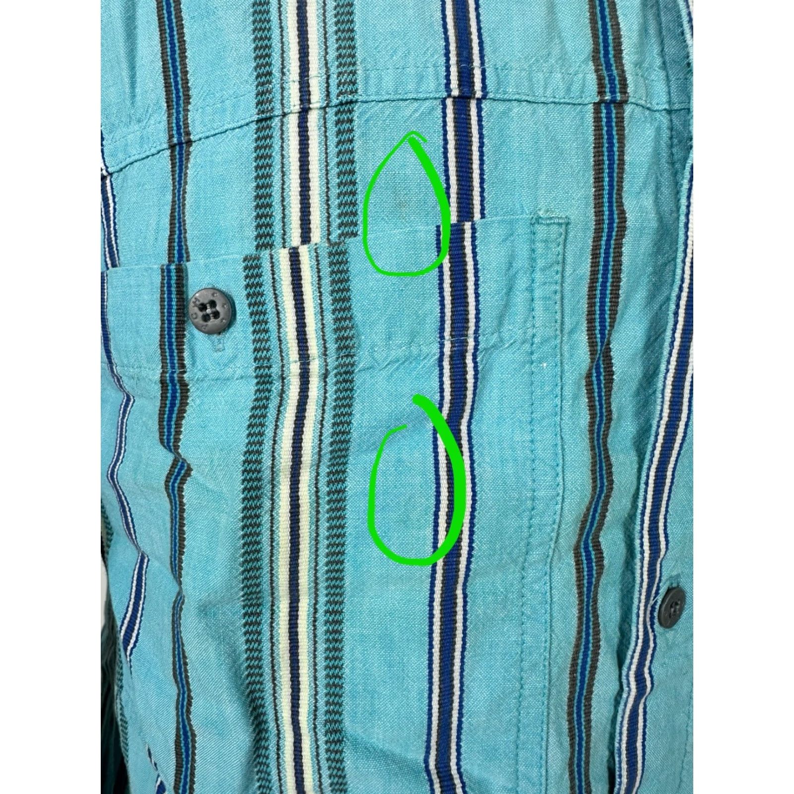 Vintage VINTAGE Pacific Ocean Highway 80s Striped Button-Up Shirt Men M Casual Distressed Blue Surf Skate Hipster Size US M / EU 48-50 / 2 - 7 Thumbnail