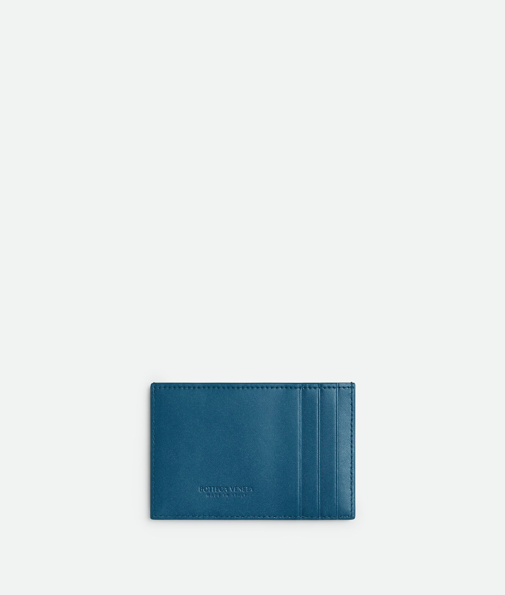 Bottega Veneta o1w1db10325 Size: OS / Cassette Credit Card Case in Blue Size ONE SIZE - 2 Thumbnail