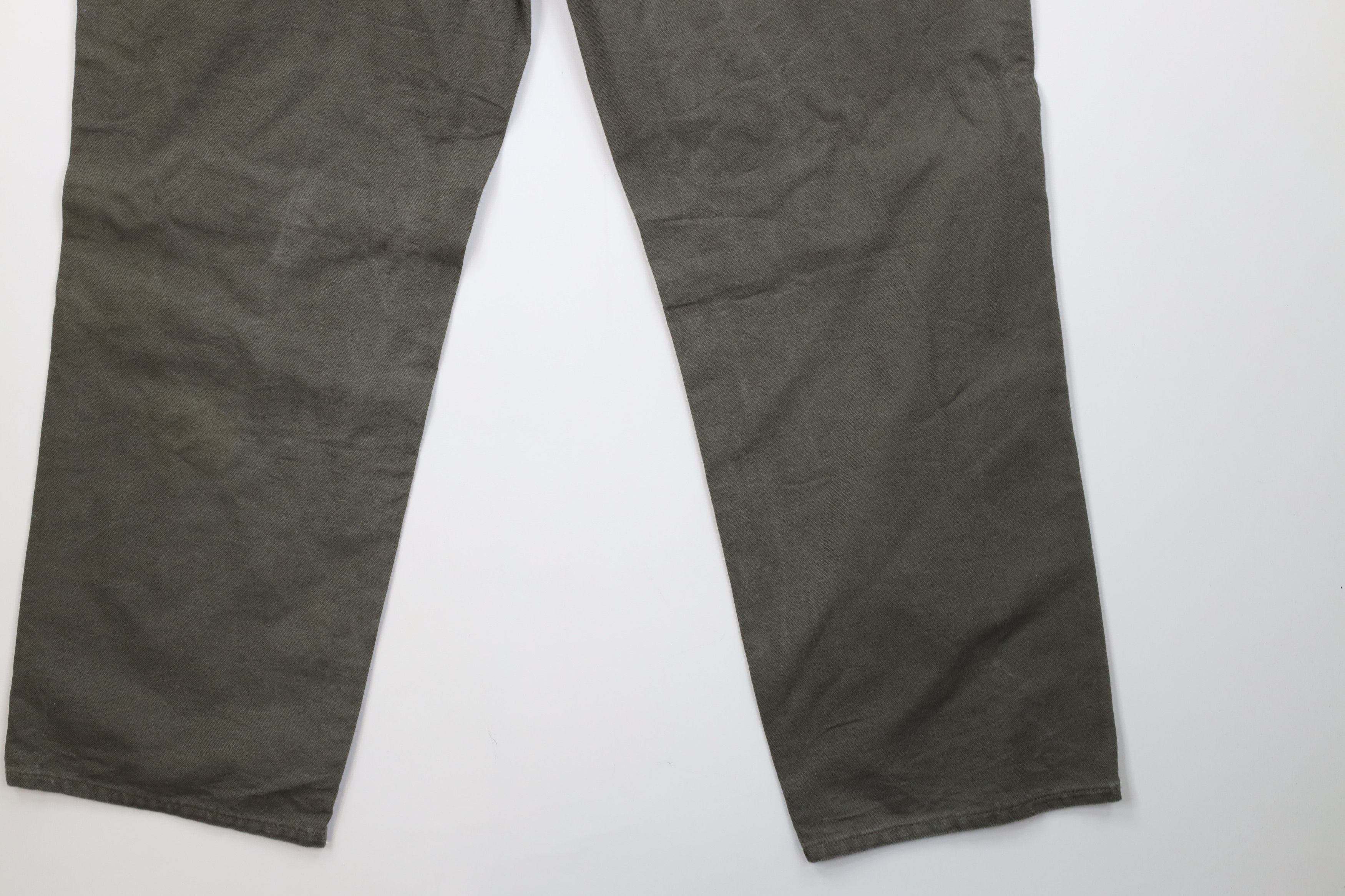 Carhartt Vintage Y2K Carhartt Wide Leg Dungaree Pants Moss Green Size US 38 / EU 54 - 13 Thumbnail