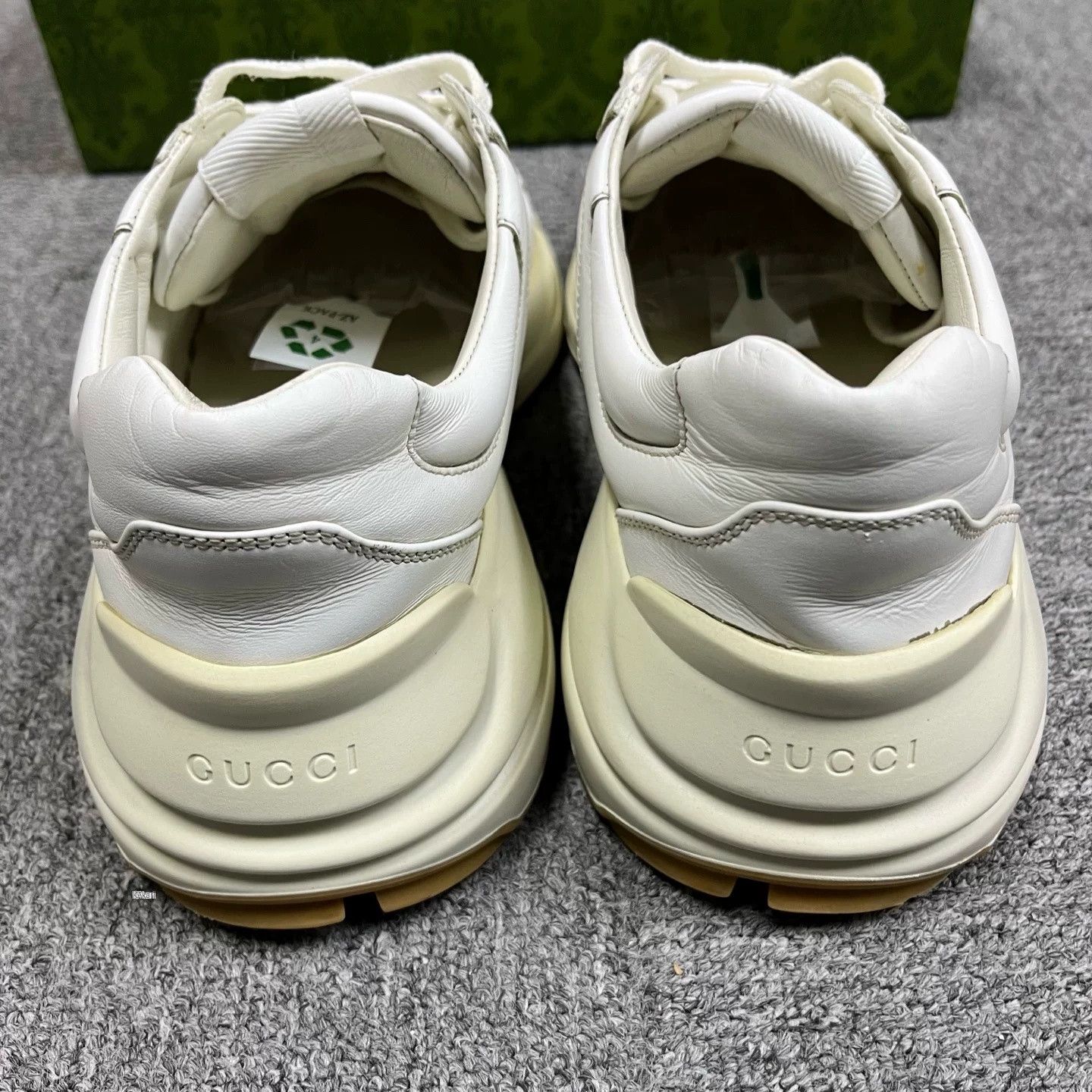 Gucci Gucci Latest White Brown Leather Dad Shoes Size US 7.5 / EU 40-41 - 4 Thumbnail