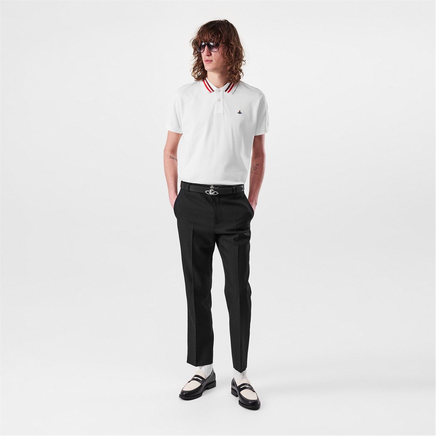 Vivienne Westwood o1g2r1mq0526 Short Sleeve Polo Shirt in White Size US S / EU 44-46 / 1 - 5 Thumbnail