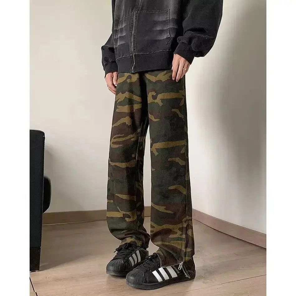 Japanese Brand High street straight tube micro zipper jeans Size US 32 / EU 48 - 1 Thumbnail