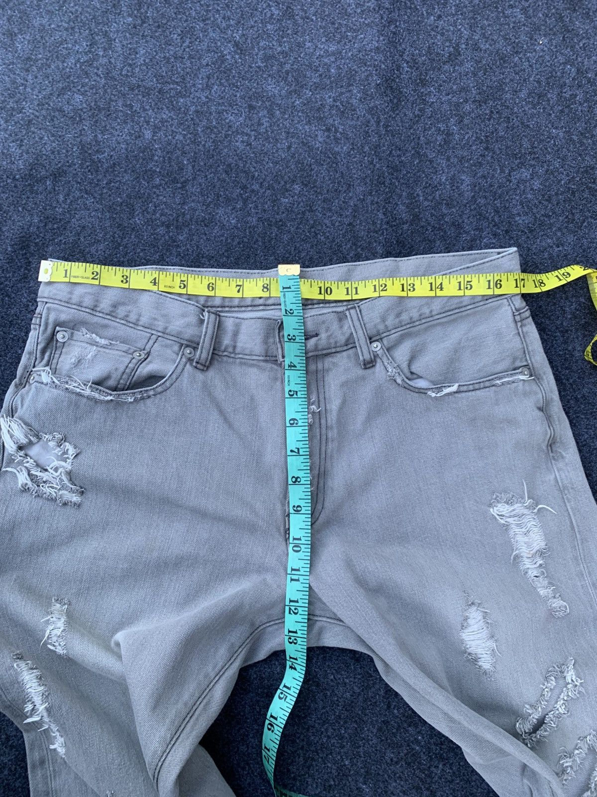 Uniqlo VINTAGE UNIQLO SELVEDGE FADED GRAY. Size US 34 / EU 50 - 6 Thumbnail