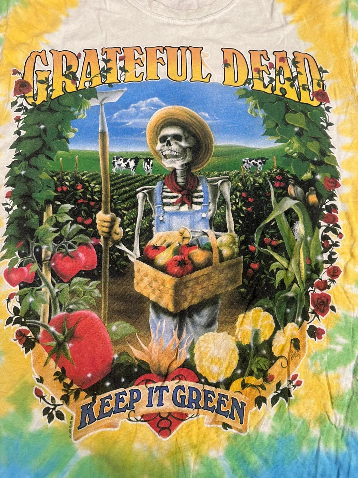 Liquid Blue Grateful Dead Tie-Dye T-Shirt - Keep It Green Design Size US M / EU 48-50 / 2 - 4 Thumbnail