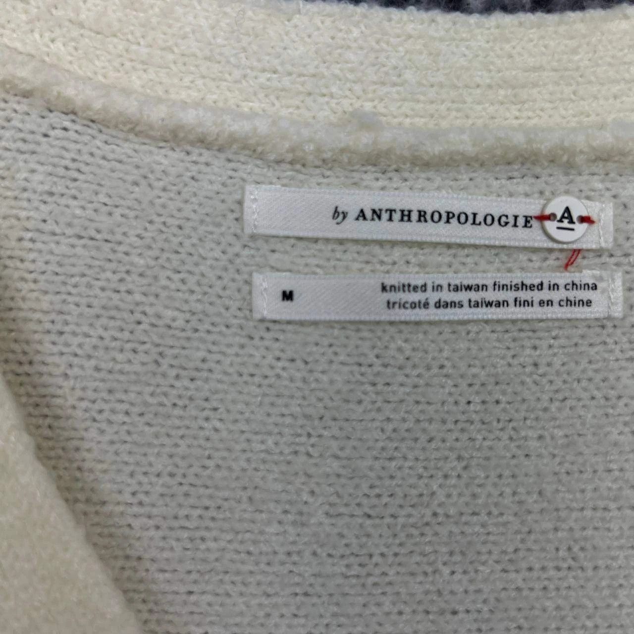 Anthropologie Anthropologie Sweater Women Knit Fringe Hem V Neck Alpaca M Size M / US 6-8 / IT 42-44 - 7 Thumbnail