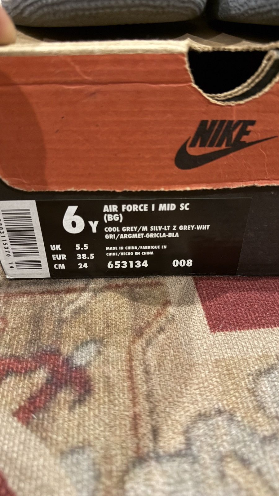 Nike Air Force 1 Mid SC BG “Jewel Cool Grey” OG Size 6 vintage Size US 6 / EU 39 - 8 Thumbnail