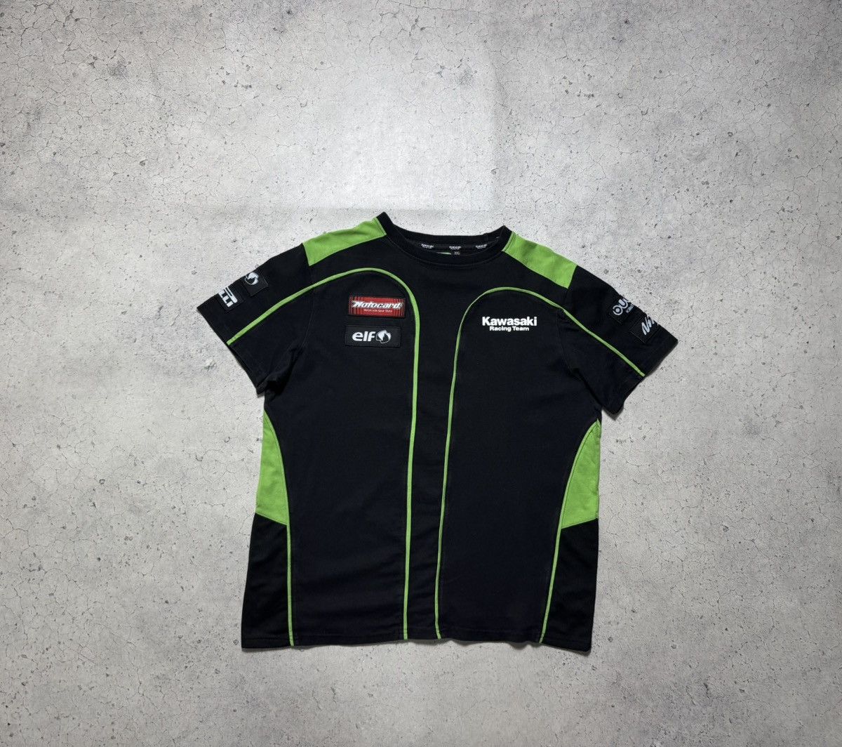 Vintage Kawasaki Racing Team Black T-Shirt Size US XL / EU 56 / 4 - 2 Thumbnail