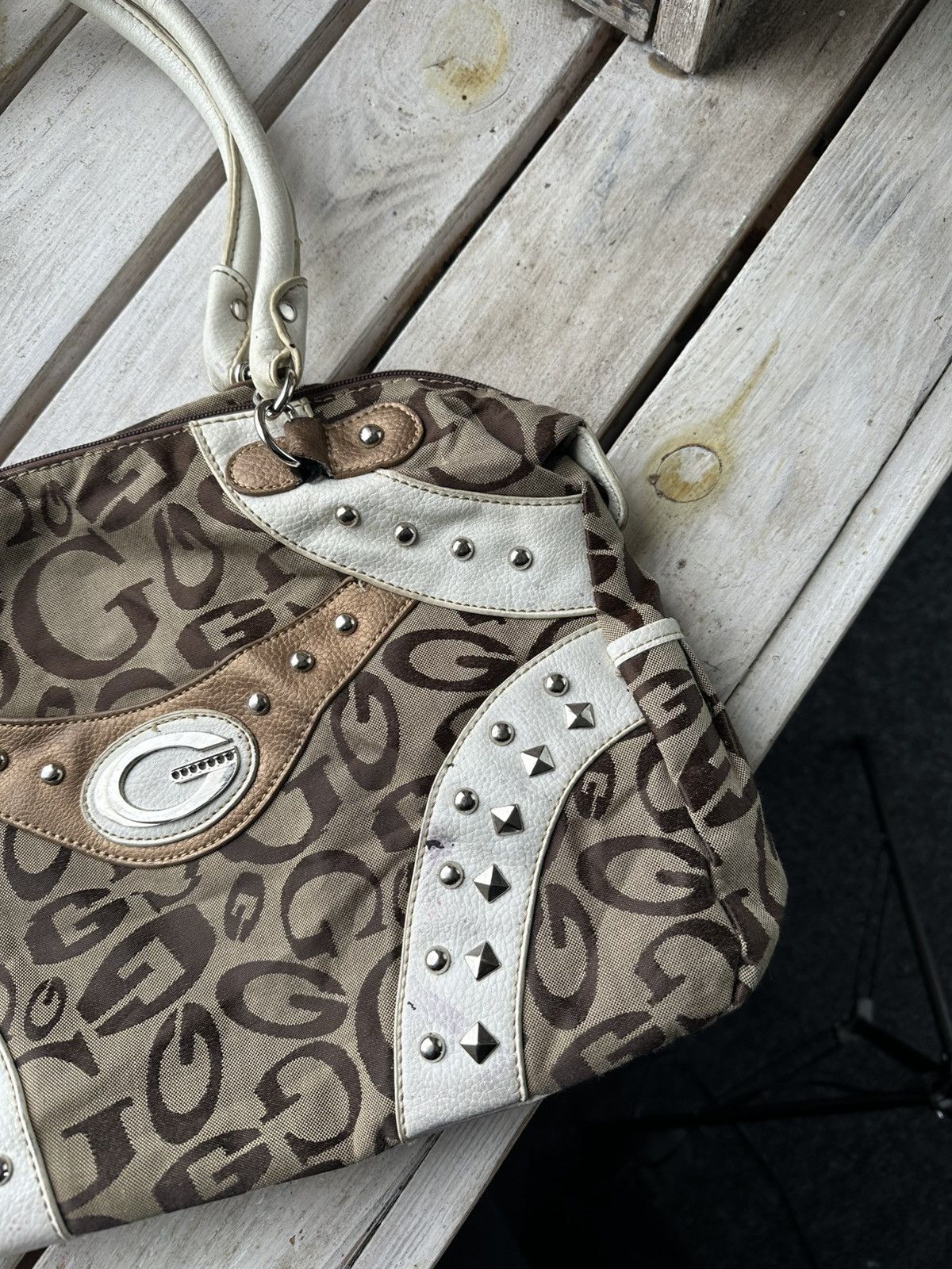 Guess × Vintage Rare🚨 Y2K Vintage GUESS Shoulder Bag Denim avant garde Size ONE SIZE - 3 Thumbnail
