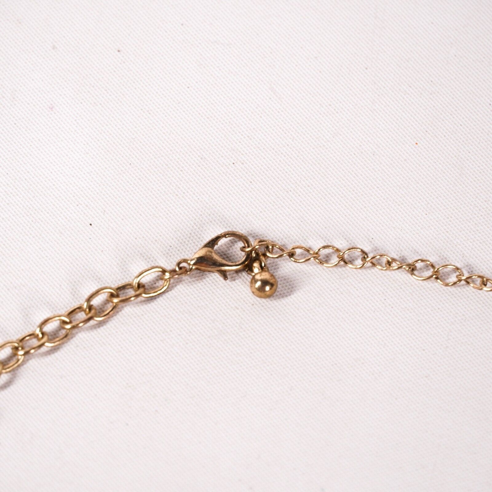 Other 11" Blue Beaded Gold Chain Necklace Choker Elegant Jewelry Size ONE SIZE - 3 Thumbnail