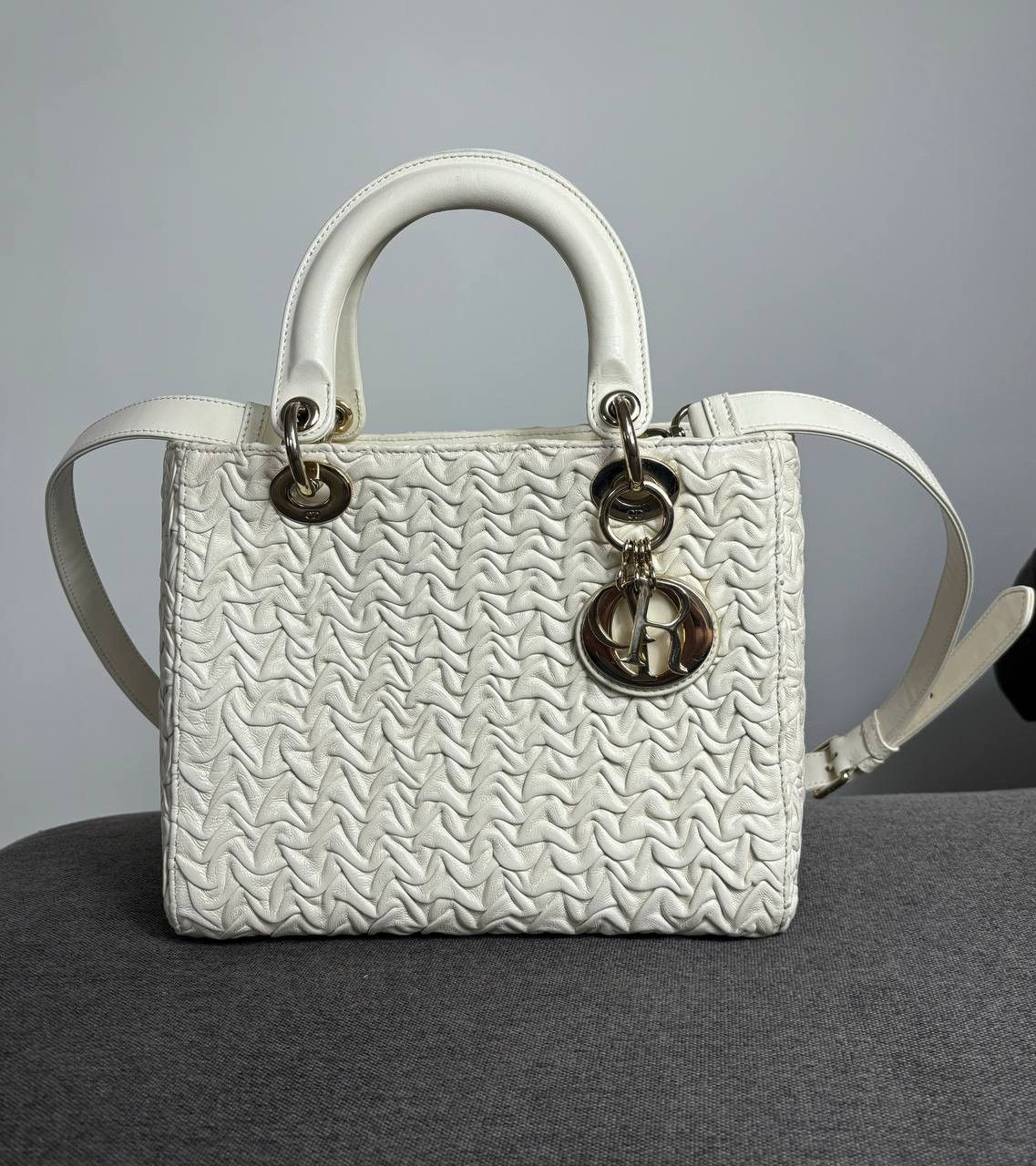 Dior Dior Lady Leather Bag Size ONE SIZE - 1 Thumbnail