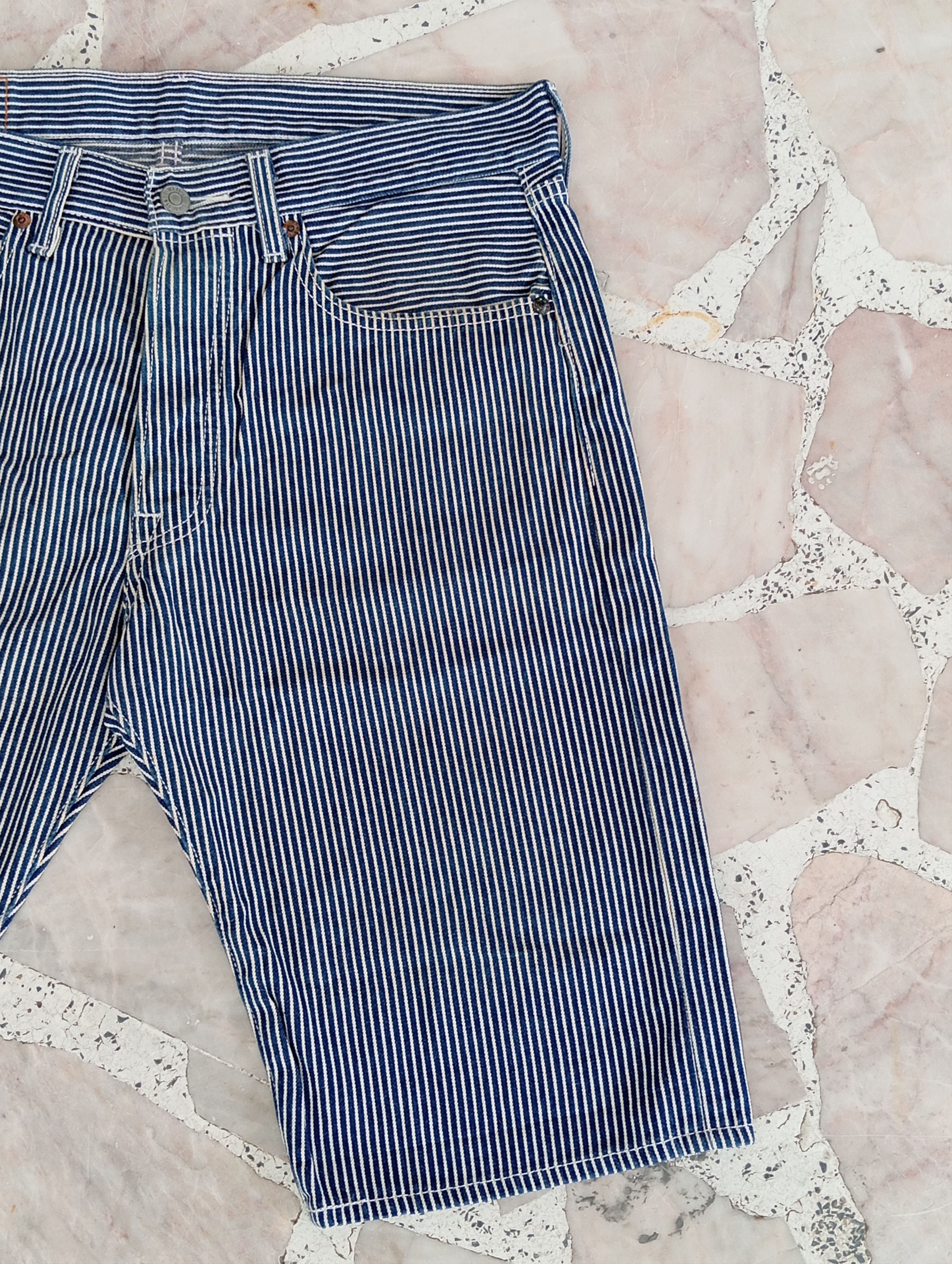 Levi's × Vintage Levis Stripe Short Denim Size US 33 - 4 Thumbnail