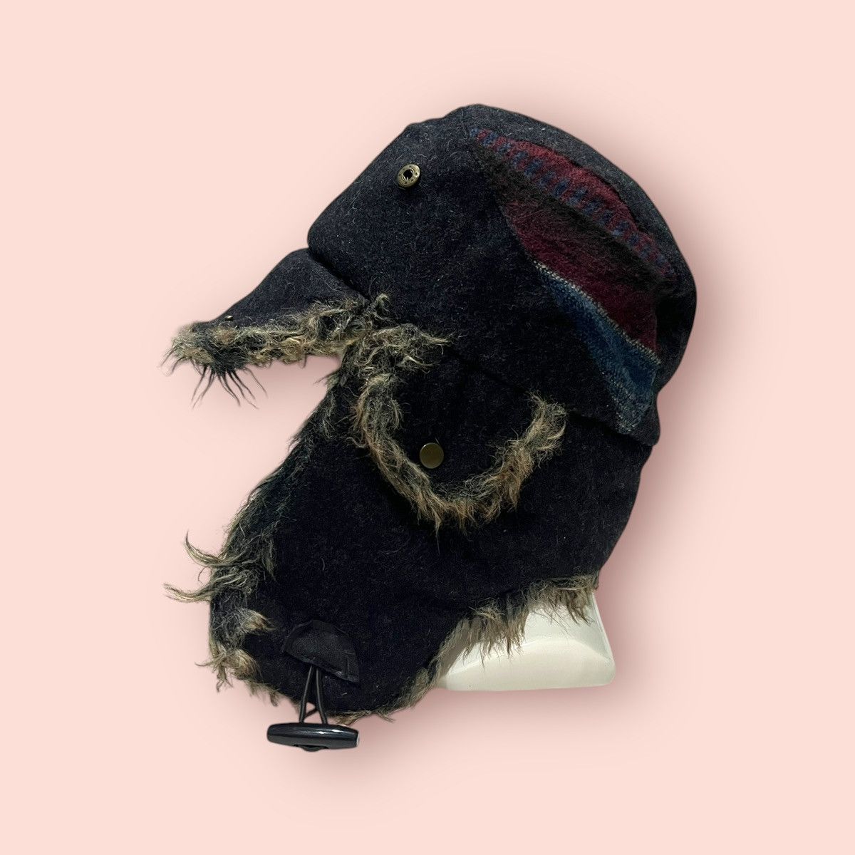 If Six Was Nine × Japanese Brand VINTAGE FAUX FUR TRAPPER HAT ALT BEANIE Size ONE SIZE - 8 Thumbnail