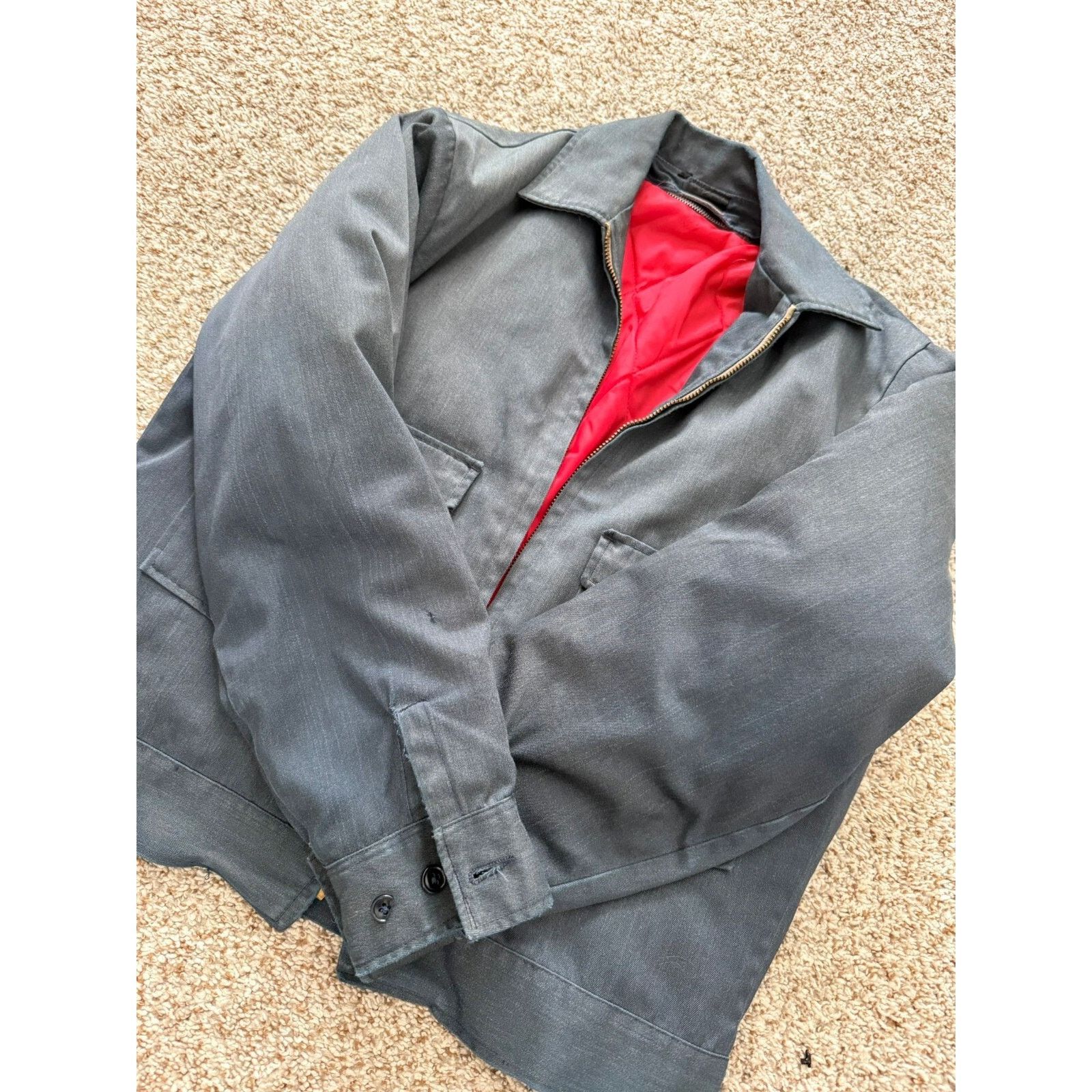 Other 1970s Vintage Lee Chetopa Twill Work Jacket - Gray Size US M / EU 48-50 / 2 - 3 Thumbnail
