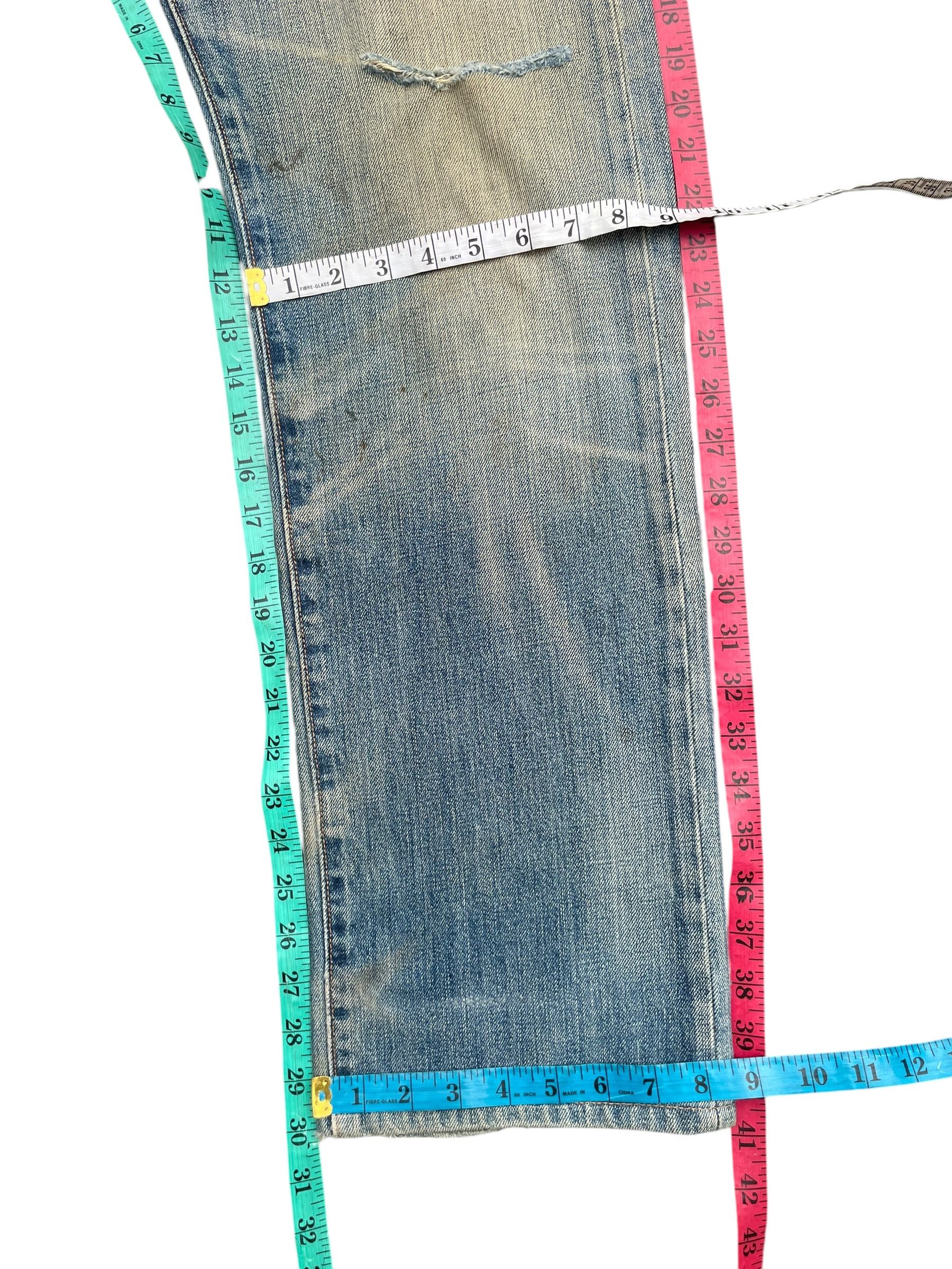 Levi's Levis 501 Faded Distresed Denim Size US 34 / EU 50 - 12 Thumbnail