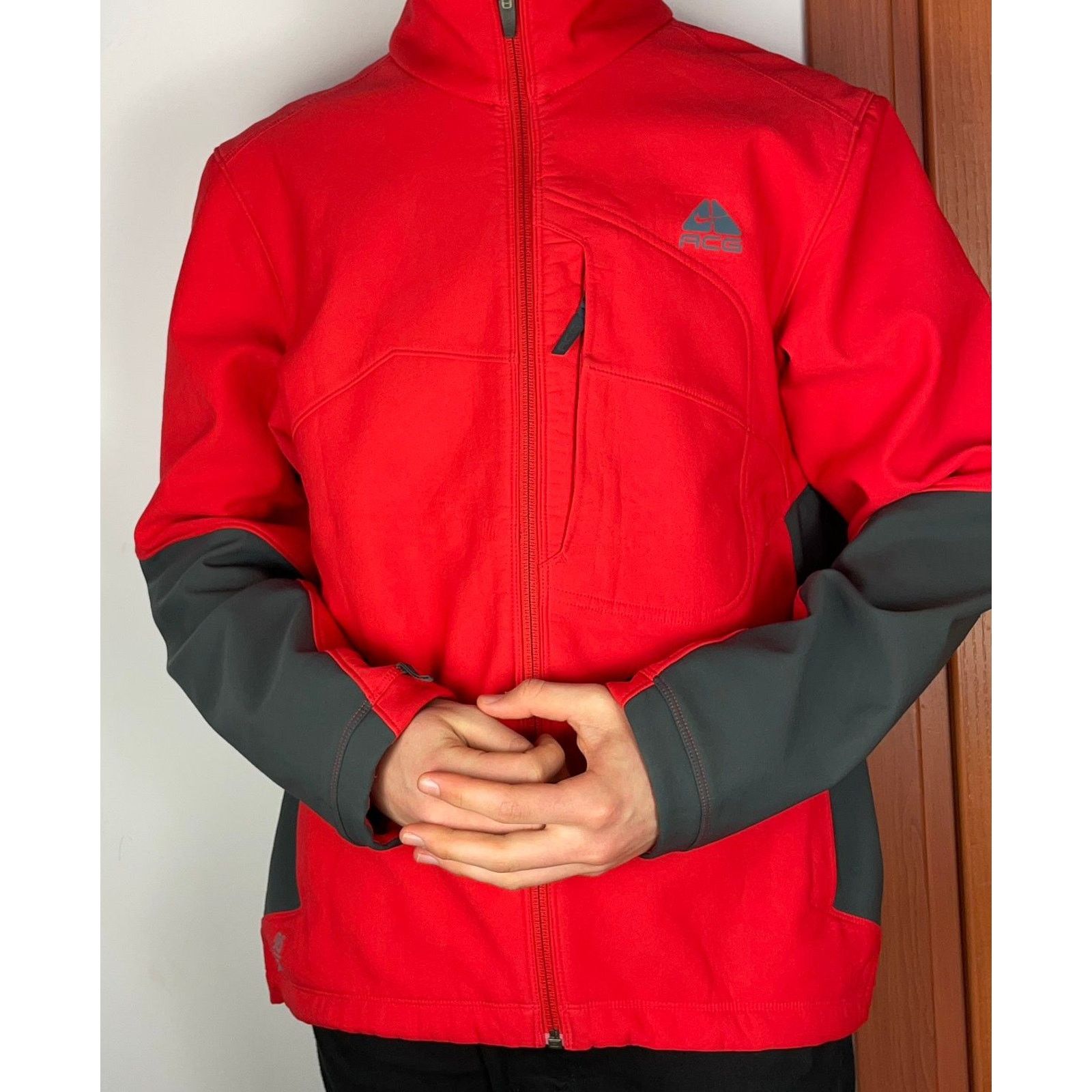 Nike × Nike ACG Nike ACG Womens Red Fleece Lined Full Zip Jacket Medium 8-10 Size M / US 6-8 / IT 42-44 - 2 Thumbnail