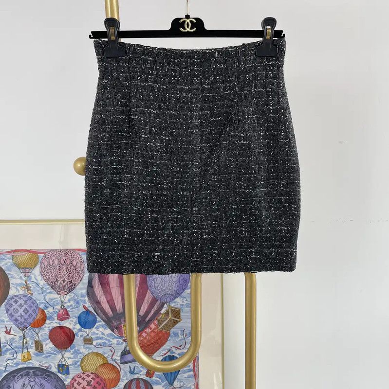 Dior Dior Summer Black Polyester Mini Skirt 0089 Size 23" - 1 Thumbnail