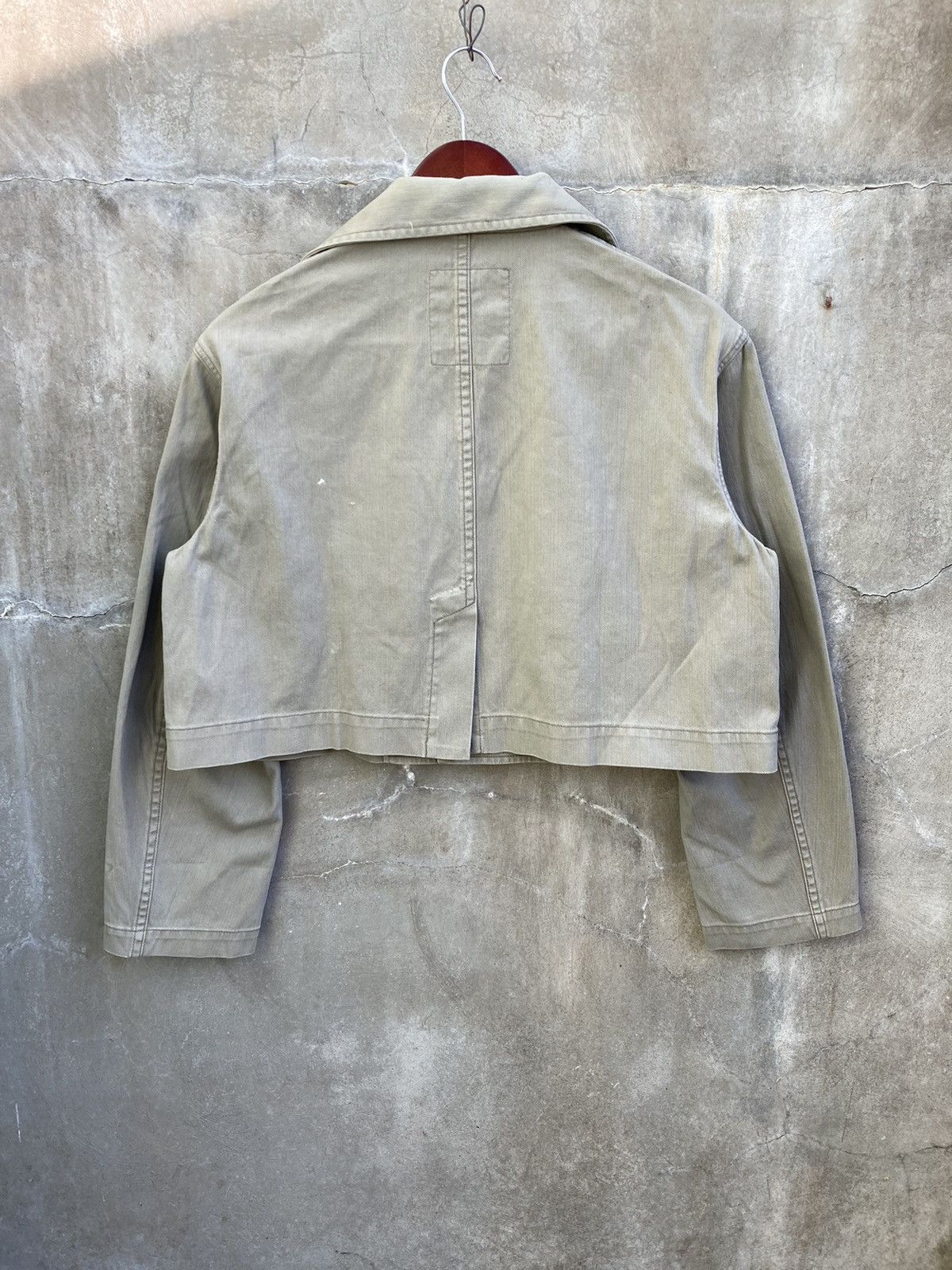 Y's Cropped Safari Denim Jacket Size US M / EU 48-50 / 2 - 6 Thumbnail