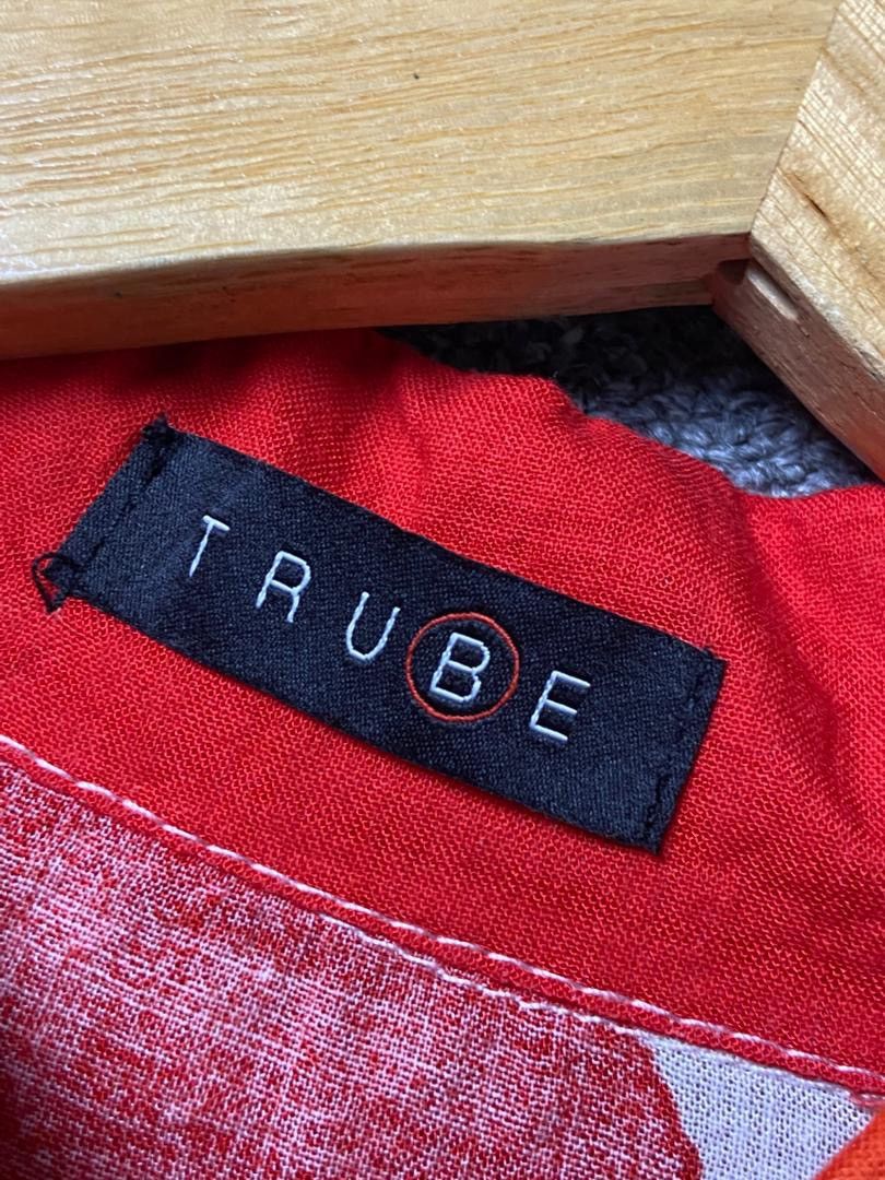 Japanese Brand TRUBE Artistic Pattern Button Up Shirt (186) Size M / US 6-8 / IT 42-44 - 3 Thumbnail