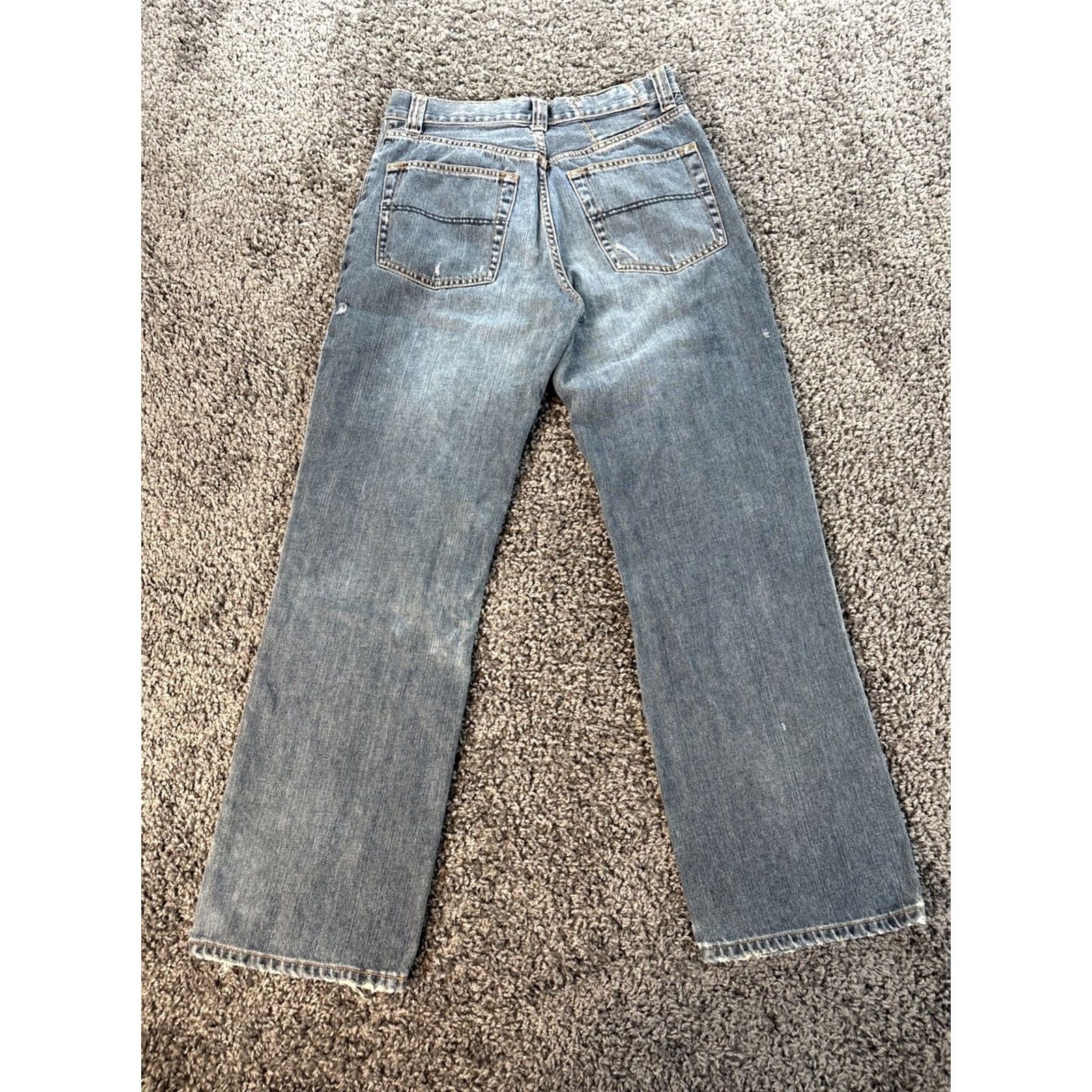 Vintage VINTAGE Nobo Jeans Womens 30x32 Medium Wash Distressed Baggy High Rise Y2K Wide-Leg Denim Blue Mens? Girls? Size 30" / US 8 / IT 44 - 7 Thumbnail
