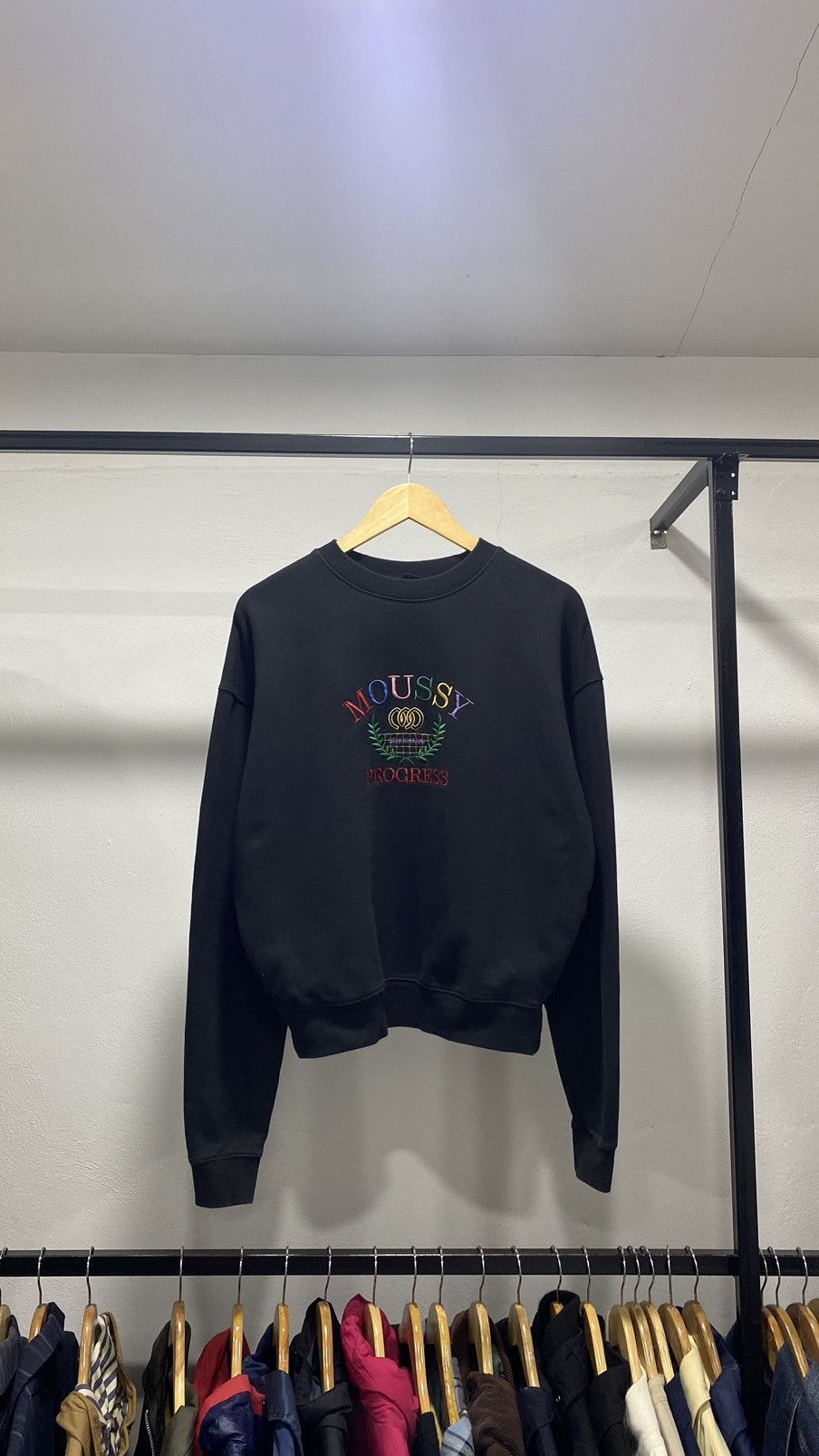 Designer × MOUSSY Big Logo Sweatshirt Size ONE SIZE - 2 Thumbnail