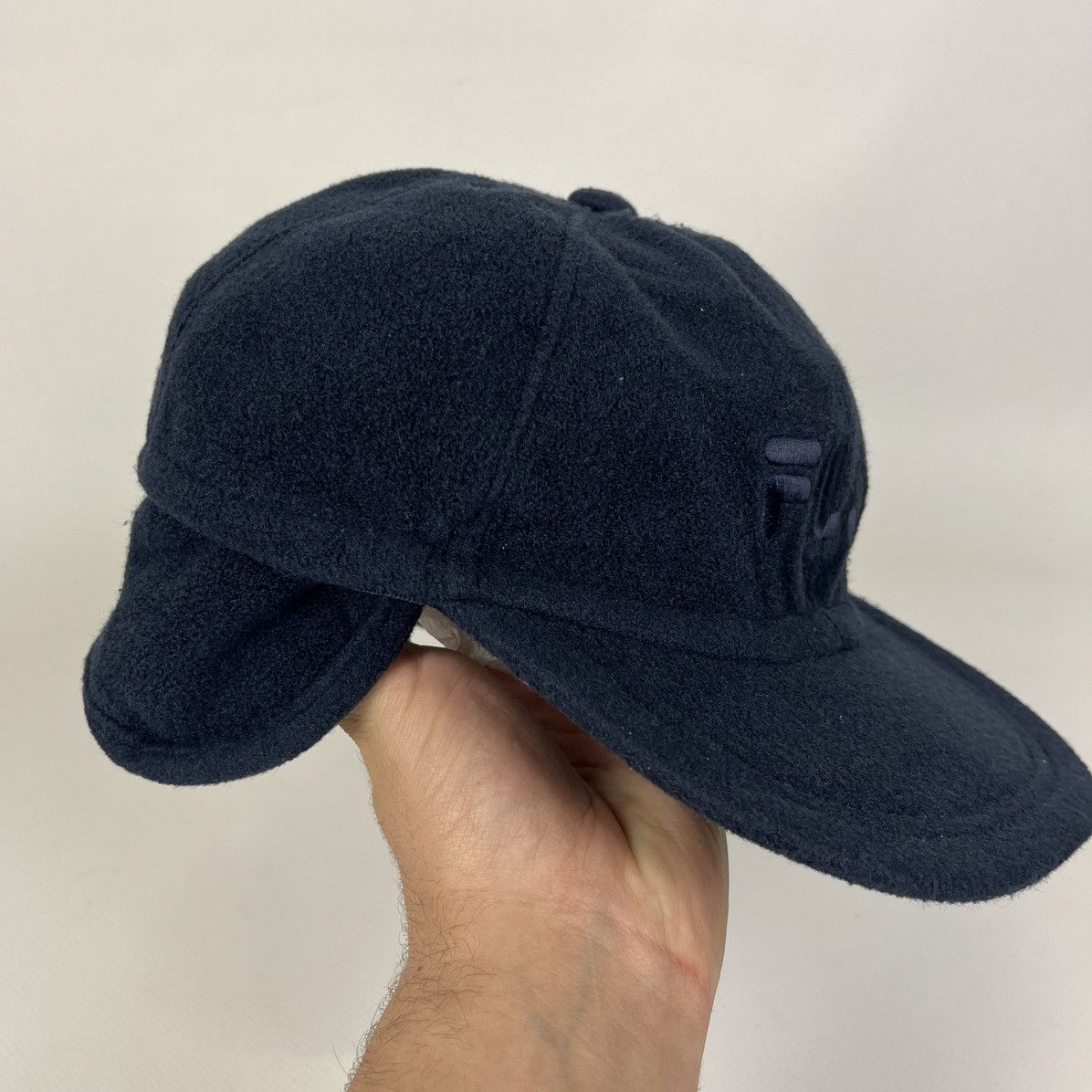 Fila Vintage Fila Fleece Hat Cap Blue Top Size M Made in Italy 🇮🇹 Size ONE SIZE - 7 Thumbnail