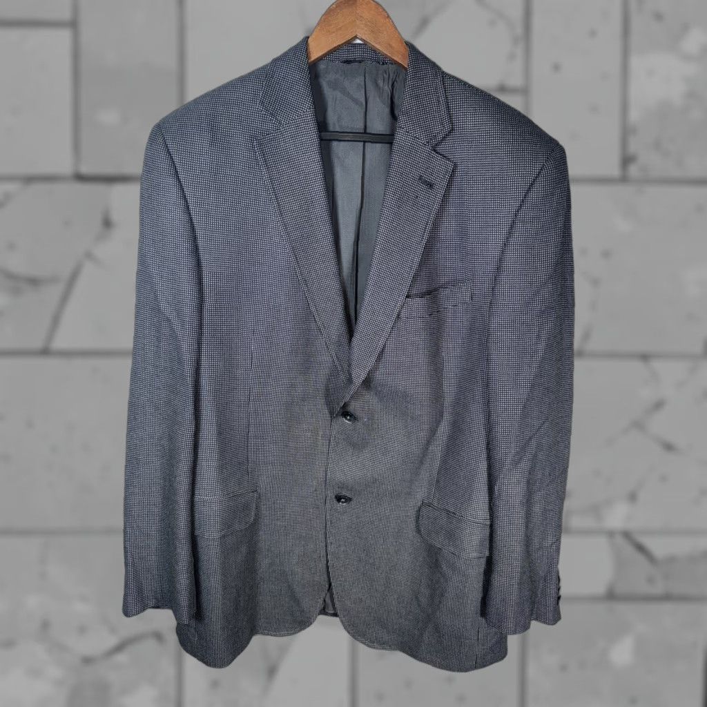 Jack Victor VINTAGE Jack Victor Sport Coat Mens 44R Gray Bamboo Viscose 2 Button Sports Coat Size US S / EU 44-46 / 1 - 1 Thumbnail