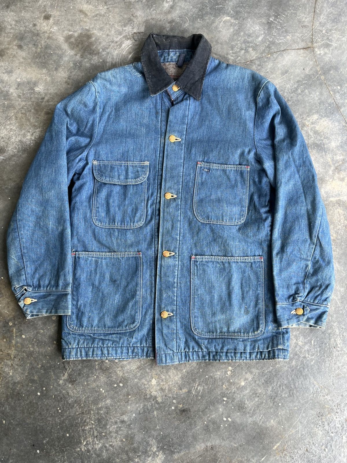 Vintage × Wrangler Vintage Wrangler Chore Jacket Size US L / EU 52-54 / 3 - 12 Thumbnail