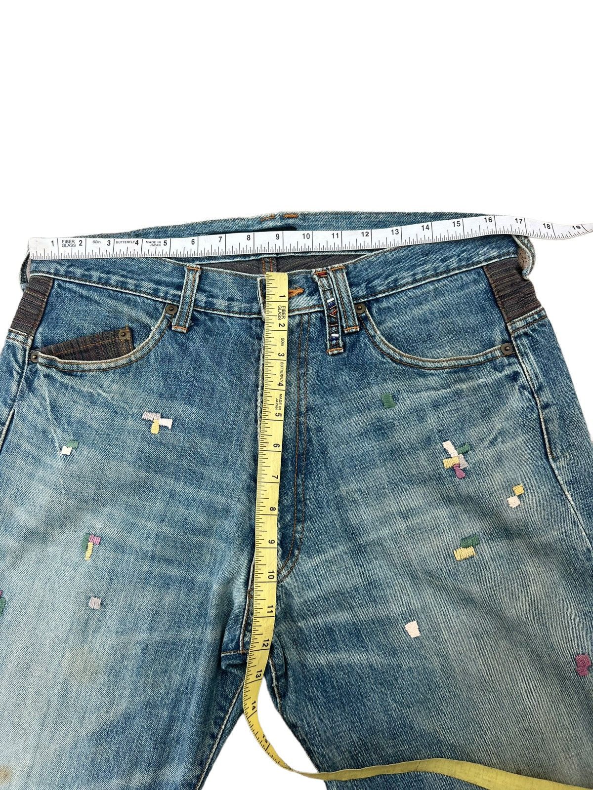 wjk SHAPEL Japan Embroidery Decorated Patchwork Distressed Size US 34 / EU 50 - 3 Thumbnail