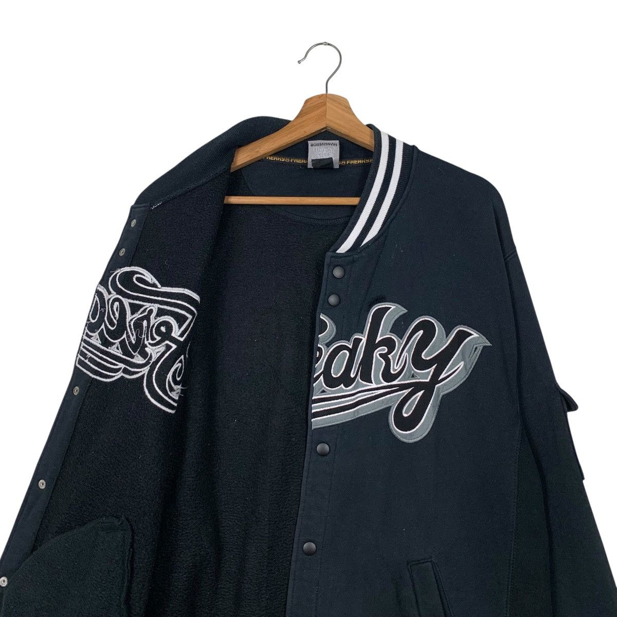 Japanese Brand FREAKY Spellout Big Logo Varsity Jacket #2064-C90 Size US L / EU 52-54 / 3 - 10 Thumbnail