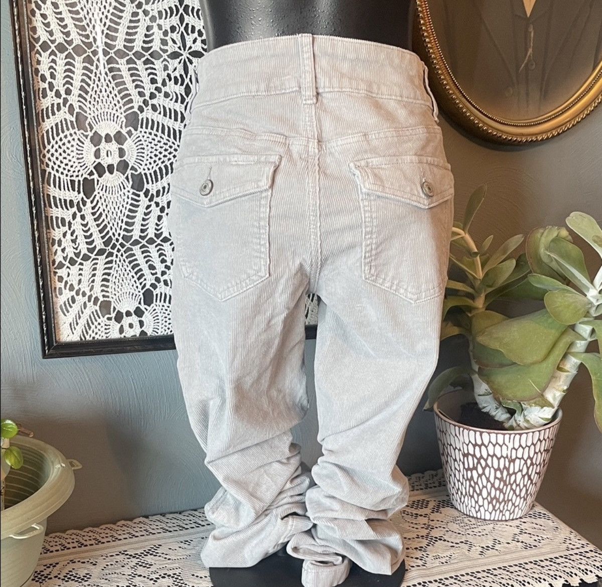 American Eagle Outfitters American eagle grey corduroy jeans Size 26" / US 2 / IT 38 - 5 Thumbnail