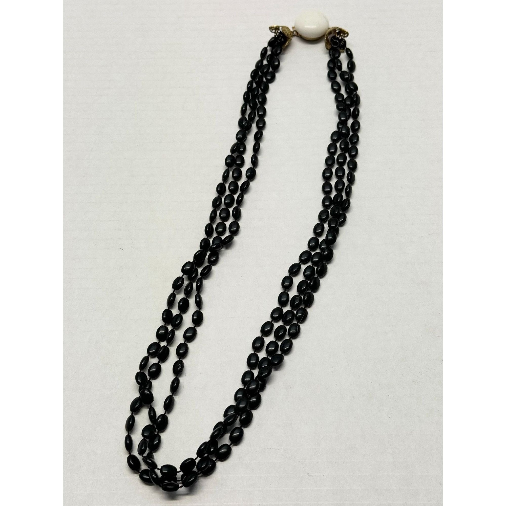 Vintage Vintage black beaded multi strand necklace Size ONE SIZE - 5 Thumbnail