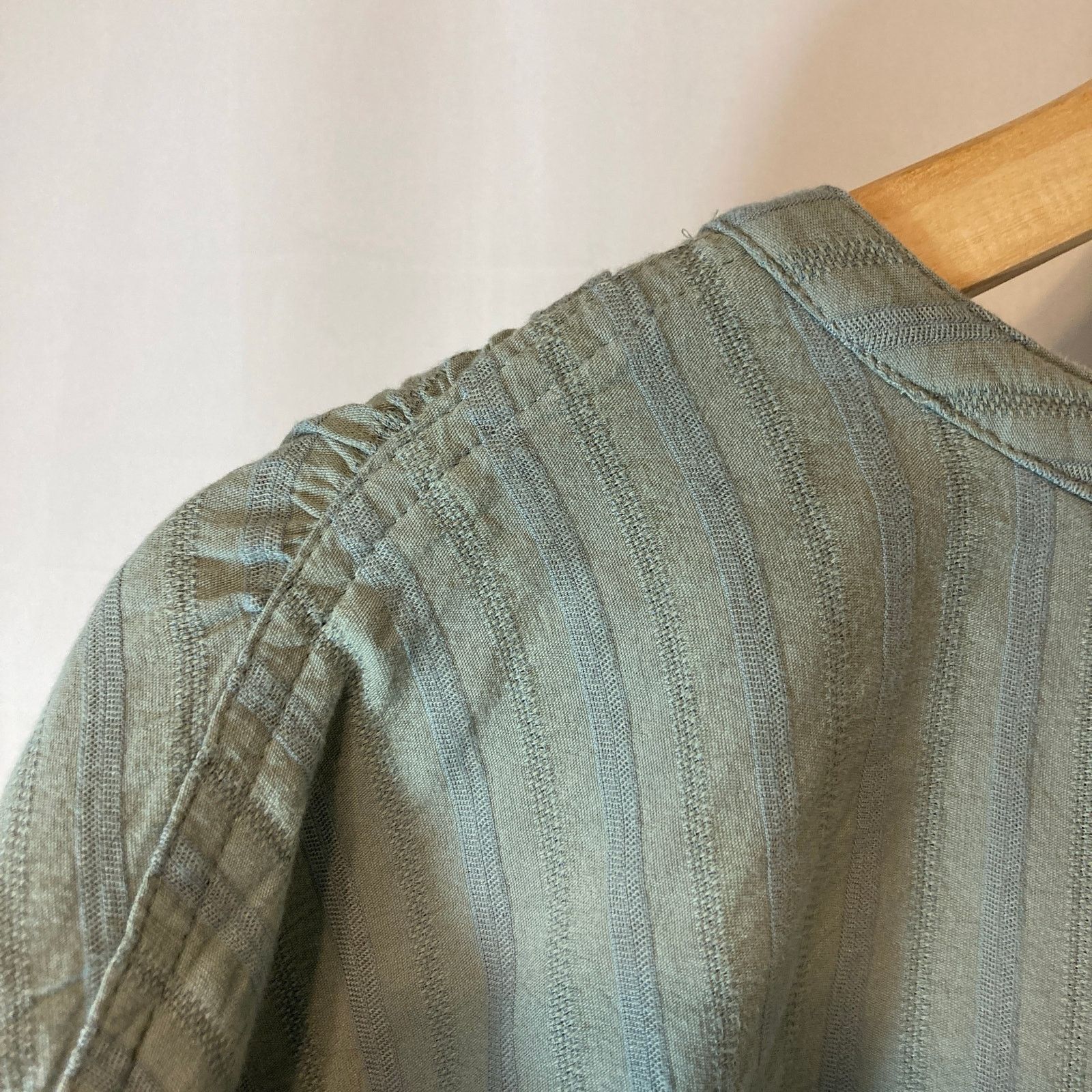 Sonoma Sonoma Light Teal Green Blue Button Front V-Neck Mini Dress Size S / US 4 / IT 40 - 9 Thumbnail