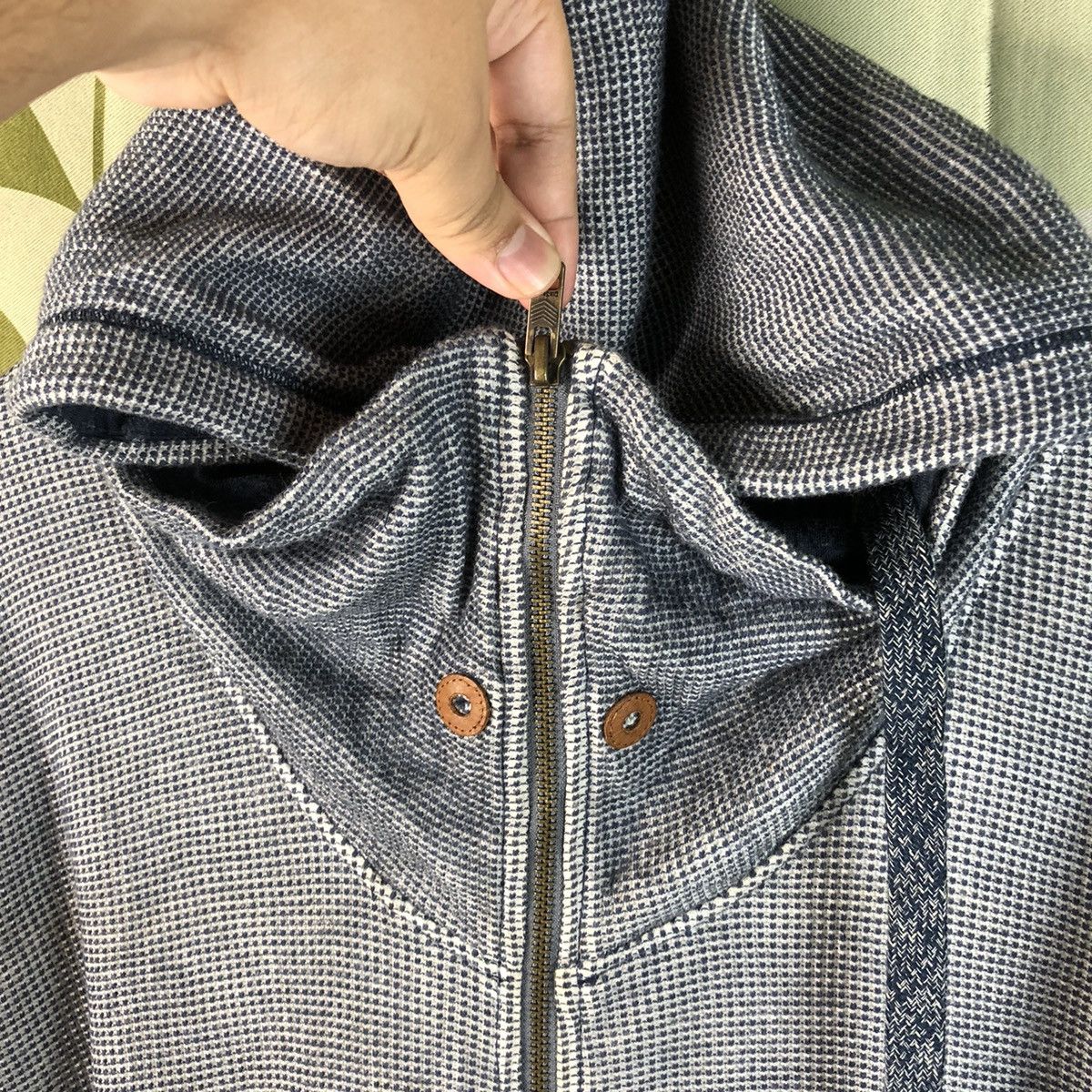Diesel Diesel.Co Blue faded vintage worn sweater Hoodie #7447 Size US XL / EU 56 / 4 - 4 Thumbnail