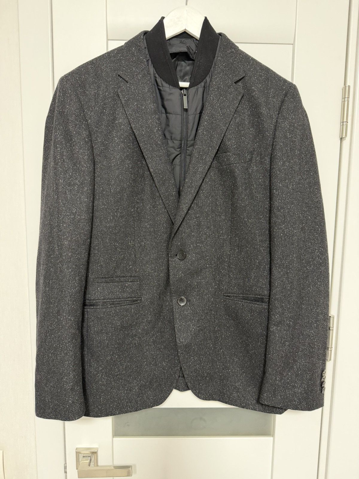 Hugo Boss Hugo Boss Zip Wool Blazer Jacket Size 52 Size 50S - 2 Thumbnail
