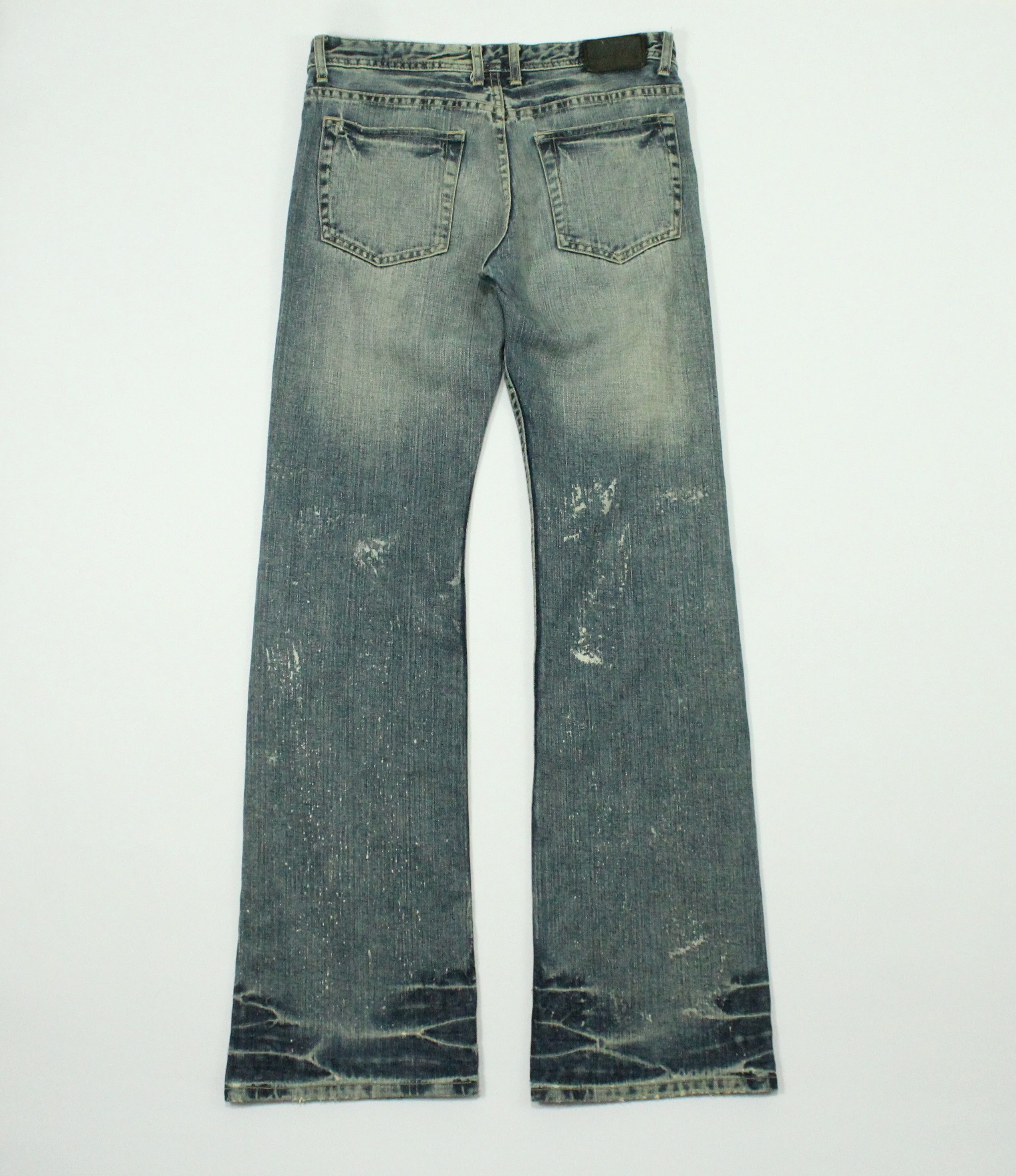 Japanese Brand FLARED 🔥 BIGI Denim Paint Splatter Kapital Goa Ppfm LGB Size US 32 / EU 48 - 2 Thumbnail