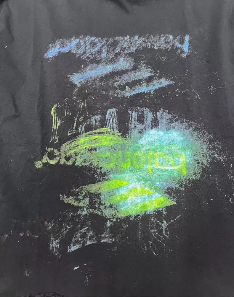 Balenciaga Balenciaga SS25 Faded Print Short Sleeve TShirt-2505 Size US M / EU 48-50 / 2 - 4 Thumbnail