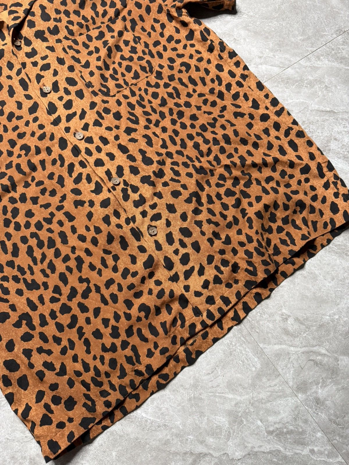 Wacko Maria Wacko Maria Leopard Print Hawaiian Camp Collar S/S Shirt Size US M / EU 48-50 / 2 - 5 Thumbnail