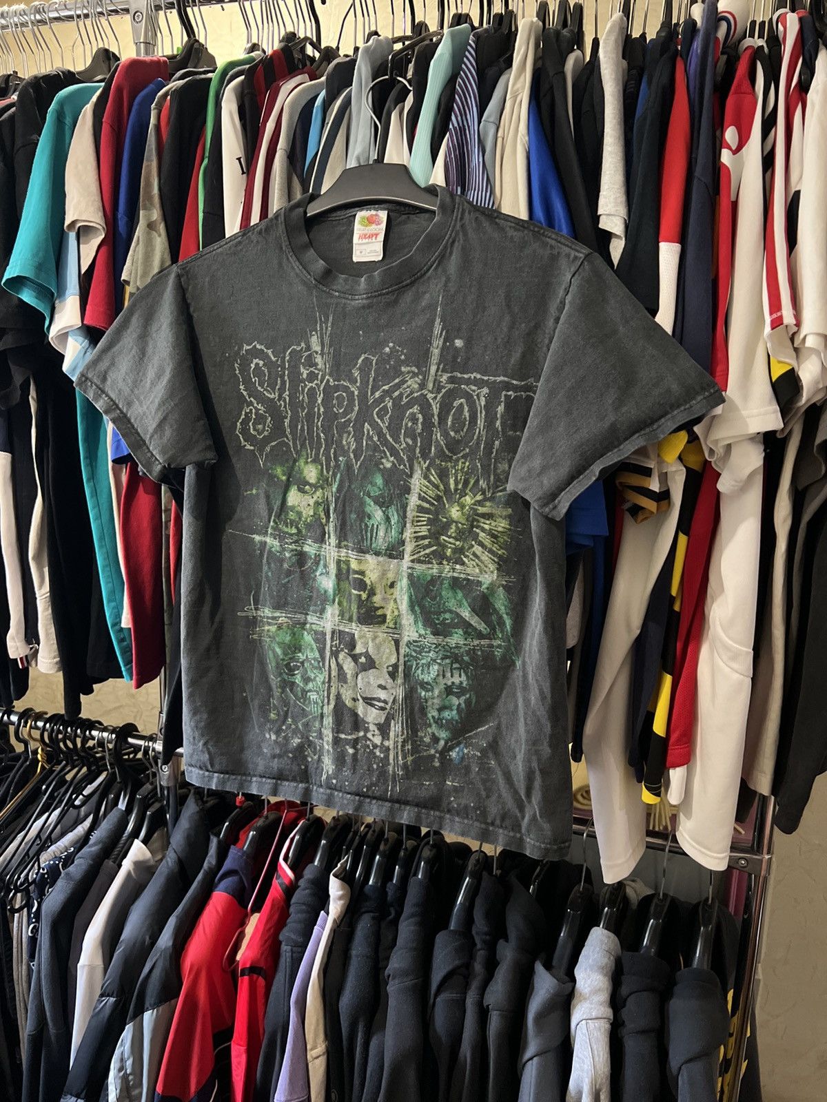 Band Tees 2003/2004 VINTAGE SLIPKNOT ALL OVERPINT NU METAL T SHIRT AOP Size US M / EU 48-50 / 2 - 1 Thumbnail