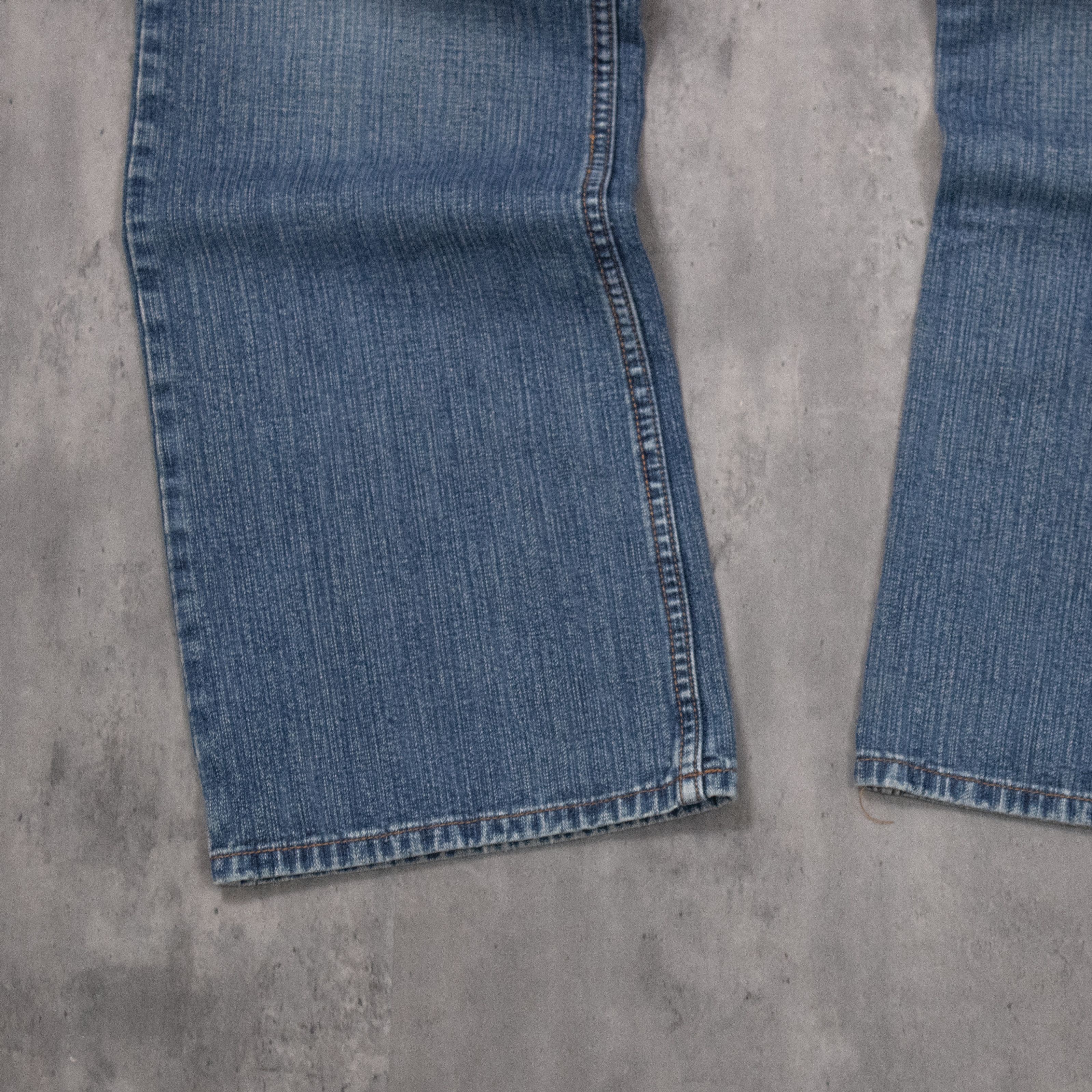 Japanese Brand Vintage Y2K Bluenotes Baggy Mid Wash Wide Leg Denim Jeans Size US 34 / EU 50 - 6 Thumbnail