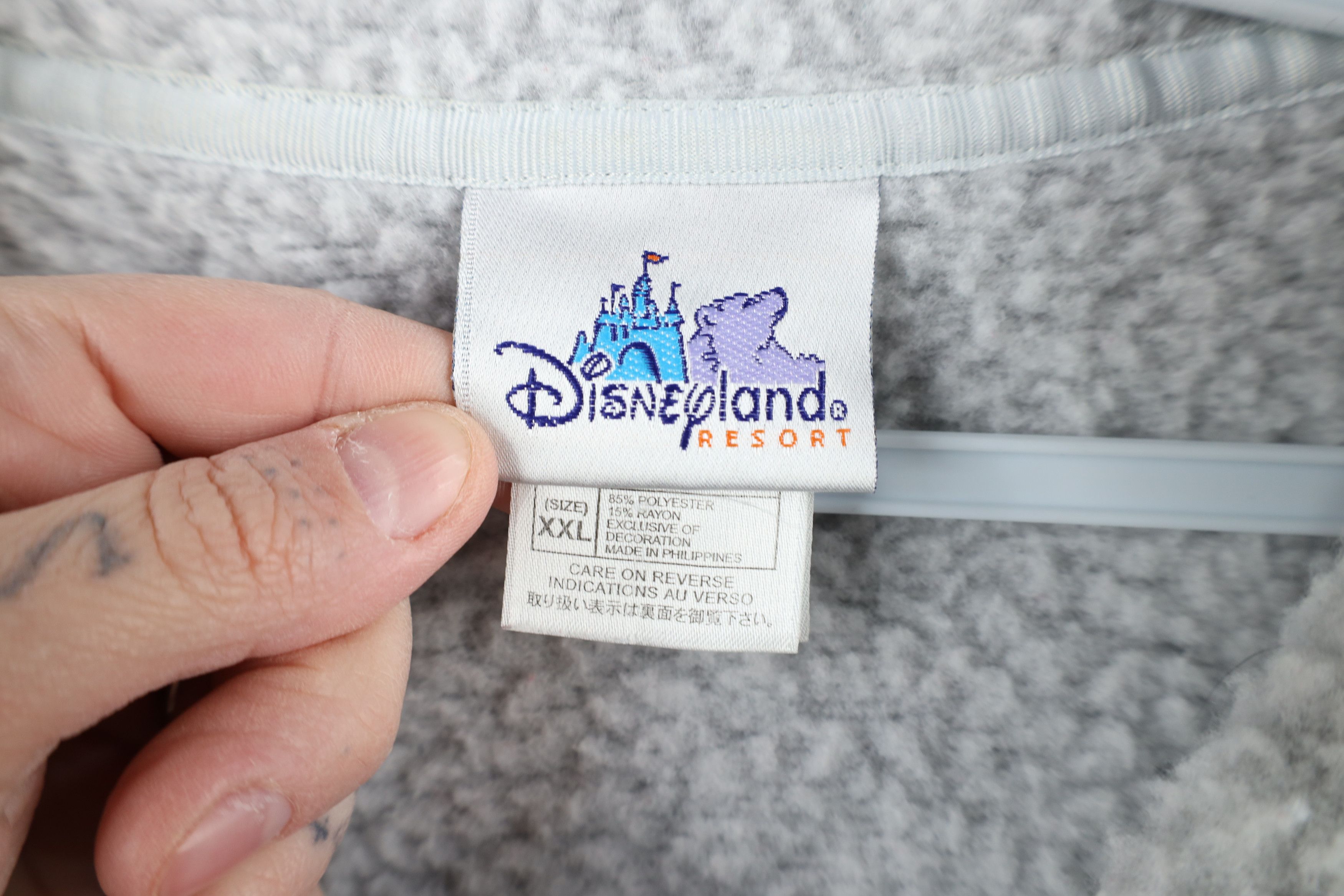 Disney × Vintage Vintage Disney Mickey Minnie Mouse Fleece Jacket Gray Size XXL / US 16-18 / IT 52-54 - 9 Thumbnail