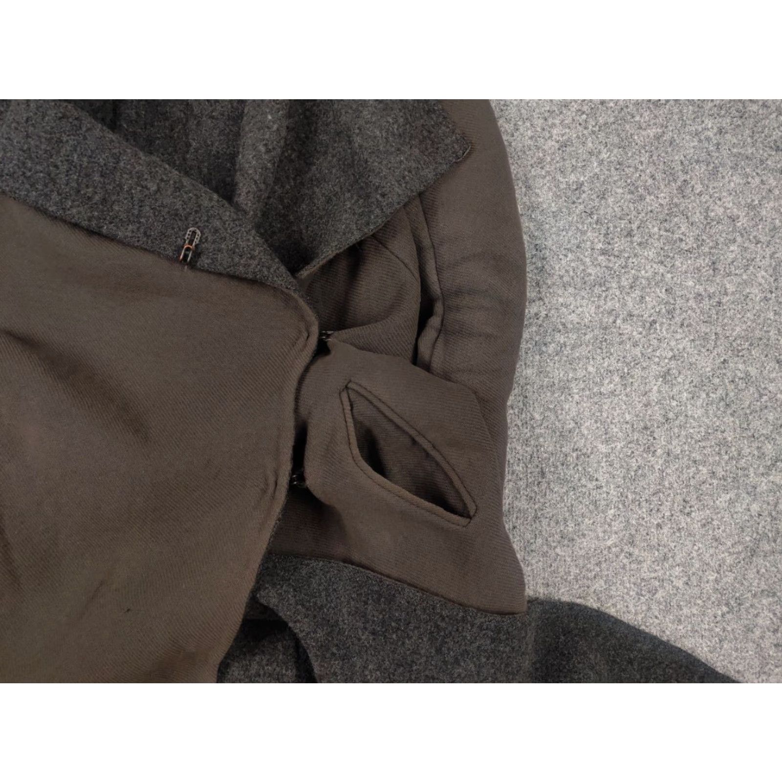 Vintage Masnada Italy Design asymmetric clasp Wool Blend Long coat Jacket Faded MA Size S / US 4 / IT 40 - 6 Thumbnail