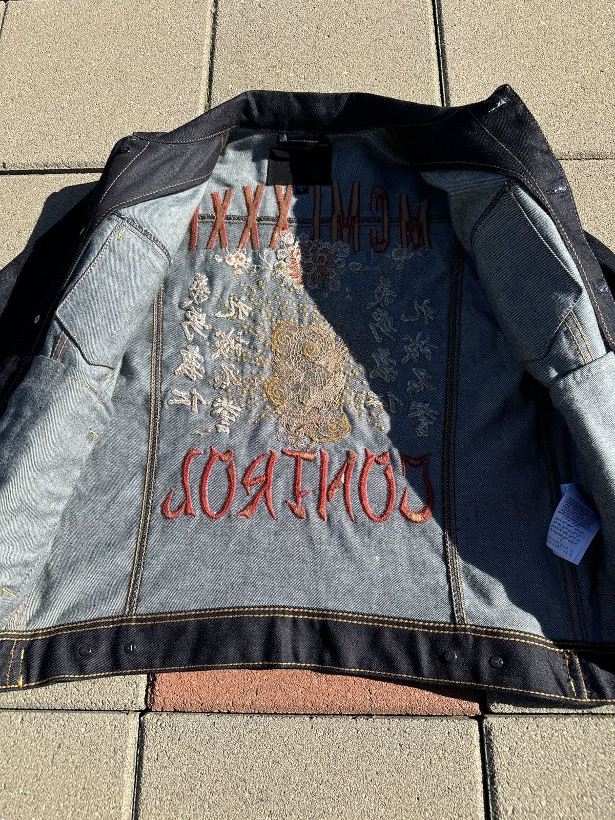 Guess Raw Selvedge Denim Jacket Guess Men’s Rex Embroidered Size US M / EU 48-50 / 2 - 9 Thumbnail