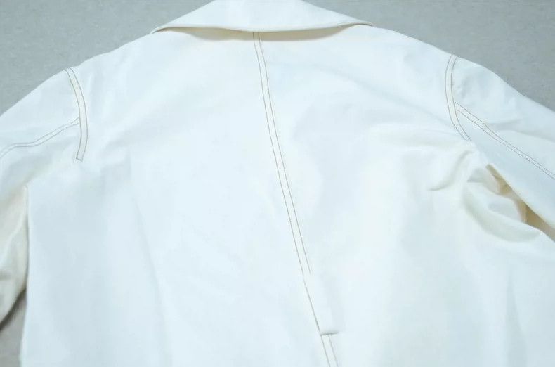 Loewe LOEWE White American windbreaker coat Size S / US 4 / IT 40 - 7 Thumbnail